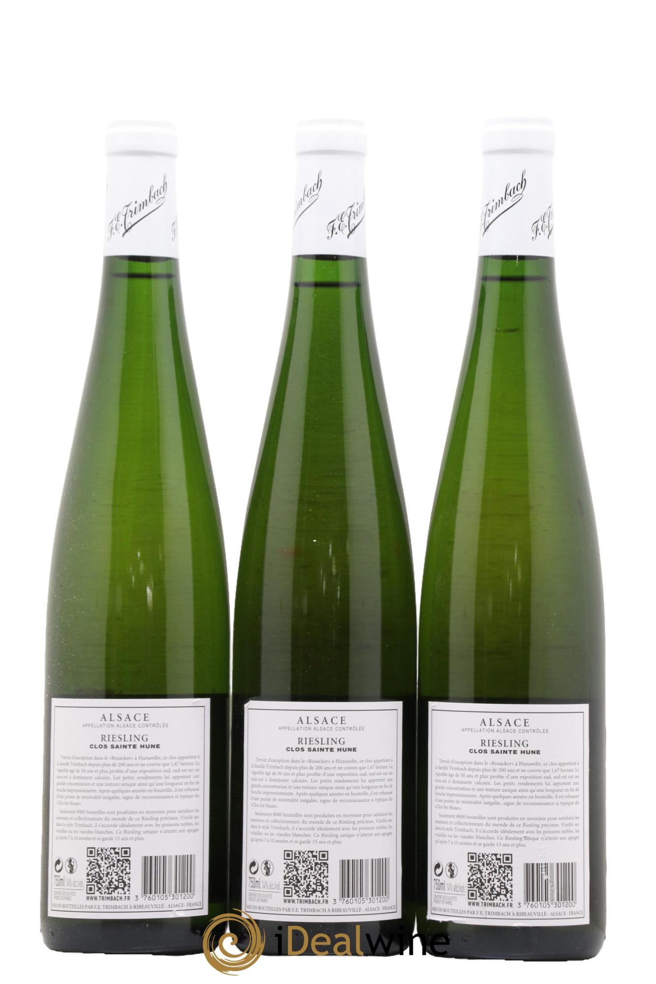 Alsace Riesling Clos Sainte-Hune Trimbach (Domaine) 2011 - Lot de 3 bouteilles - 1