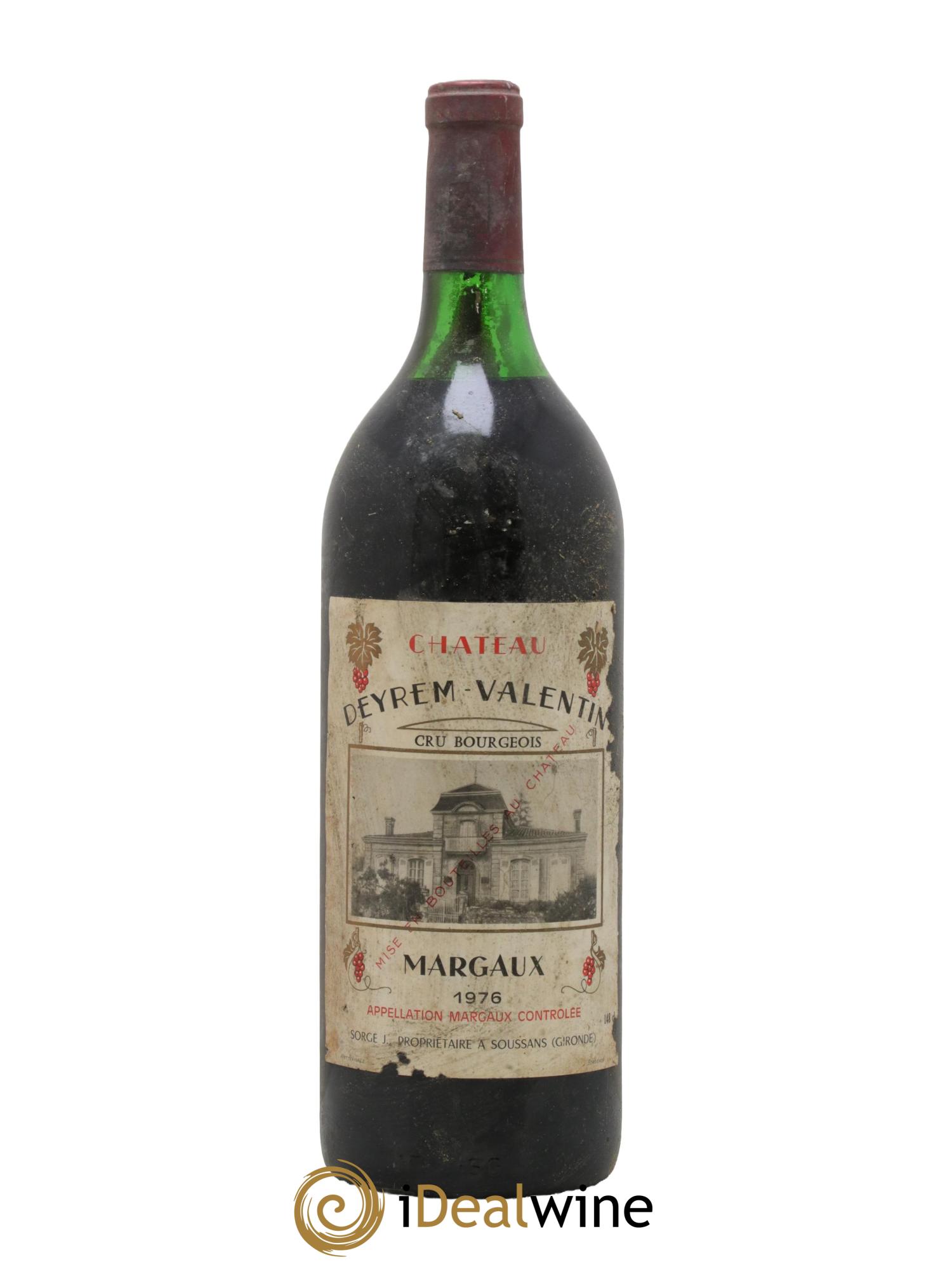 Château Deyrem Valentin Cru Bourgeois 1976 - Posten von 1 Magnum - 0