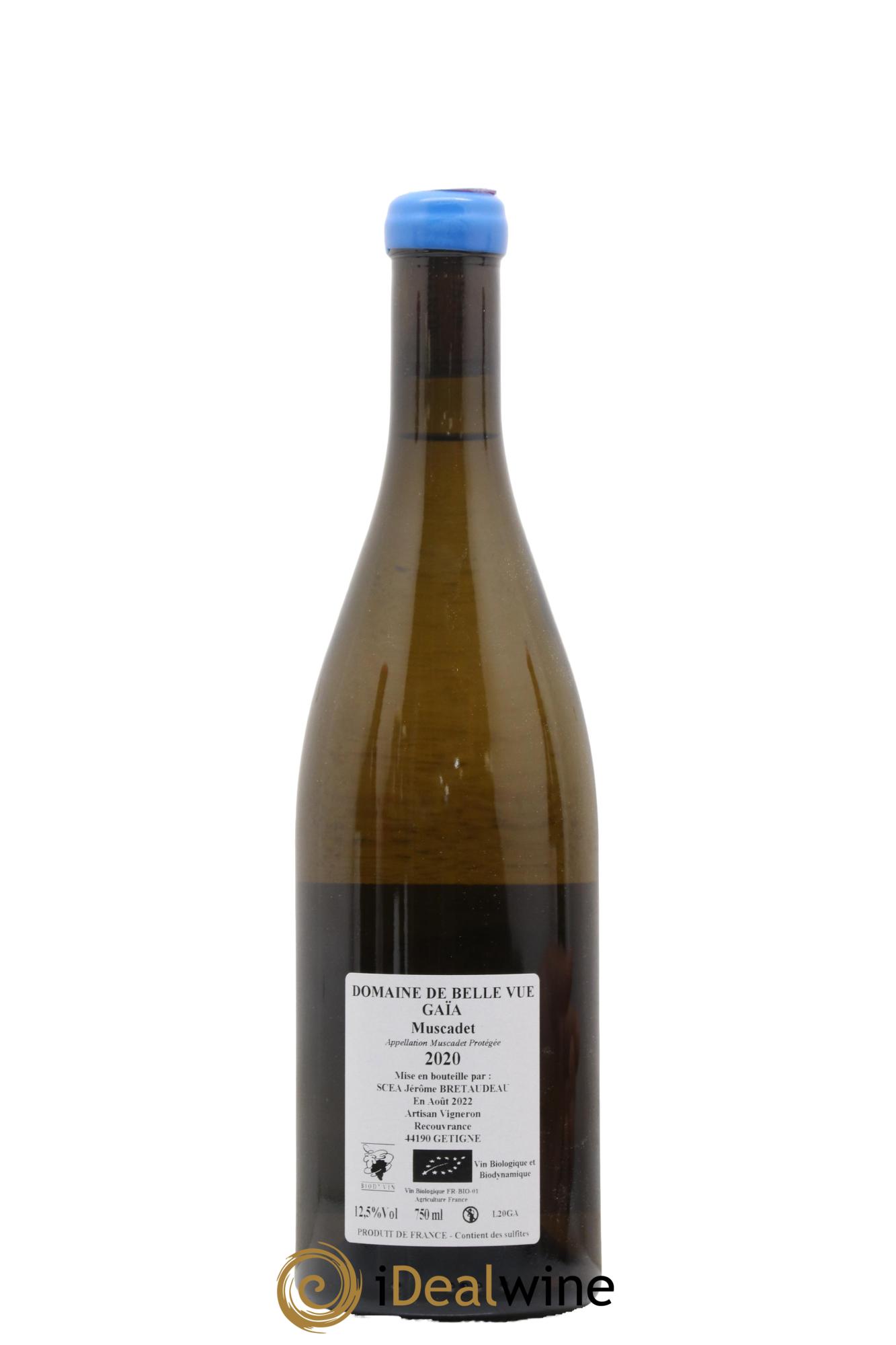 Muscadet-Sèvre-et-Maine Gaia Jérôme Bretaudeau - Domaine de Bellevue 2020 - Lot de 1 bouteille - 1