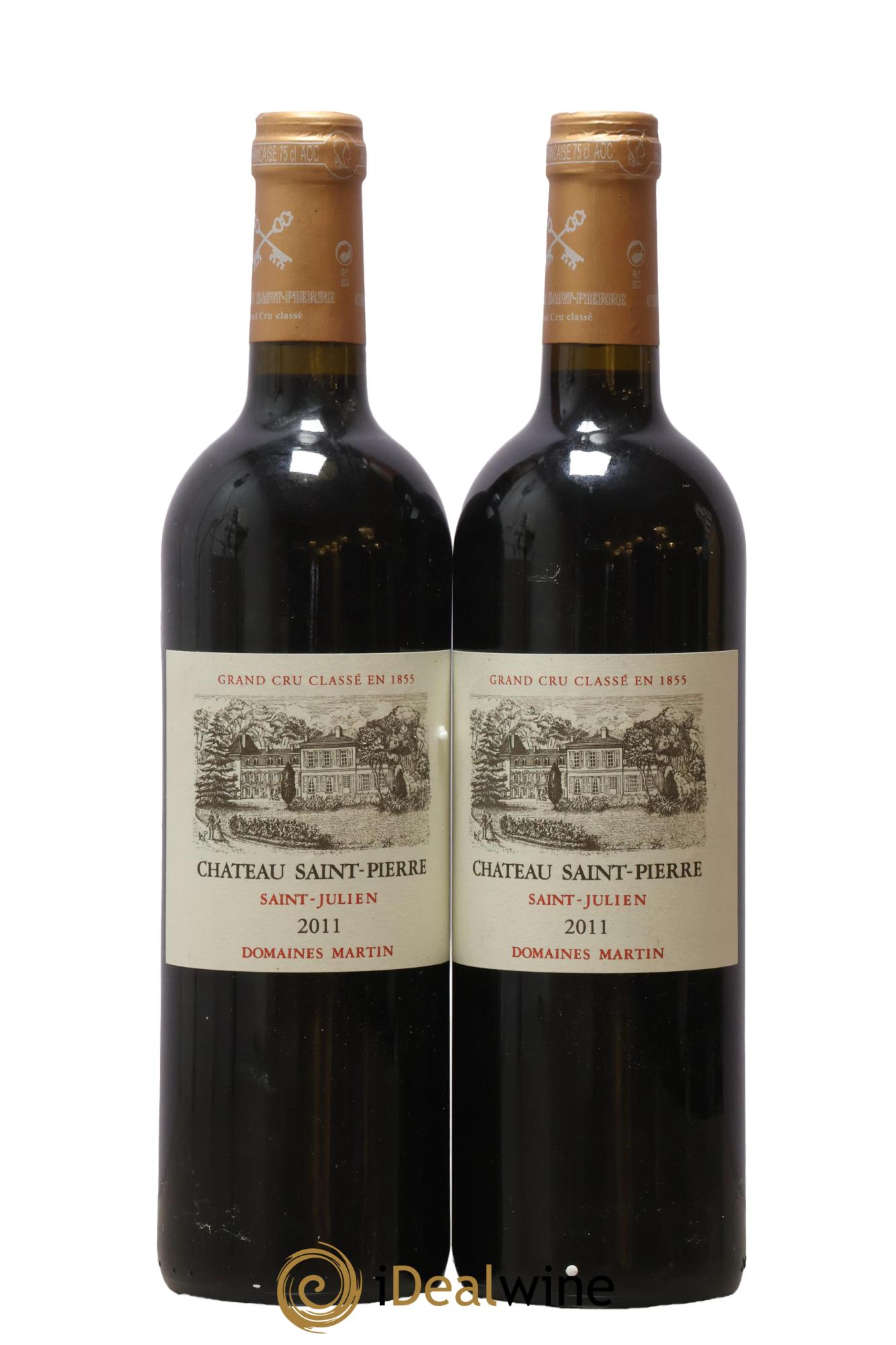 Château Saint-Pierre 4ème Grand Cru Classé 2011 - Lot de 2 bouteilles - 0