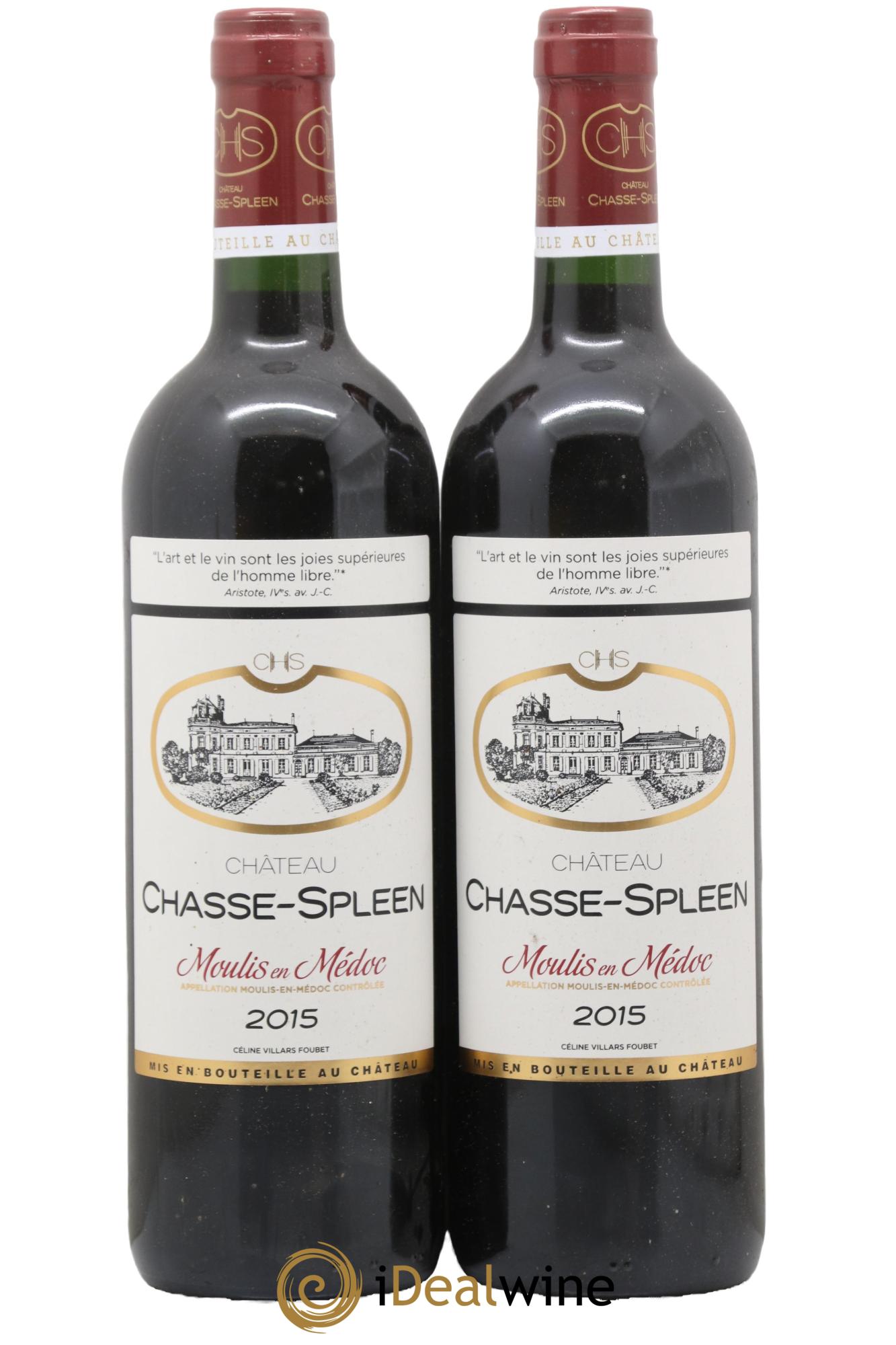Château Chasse Spleen 2015 - Posten von 2 Flaschen - 0