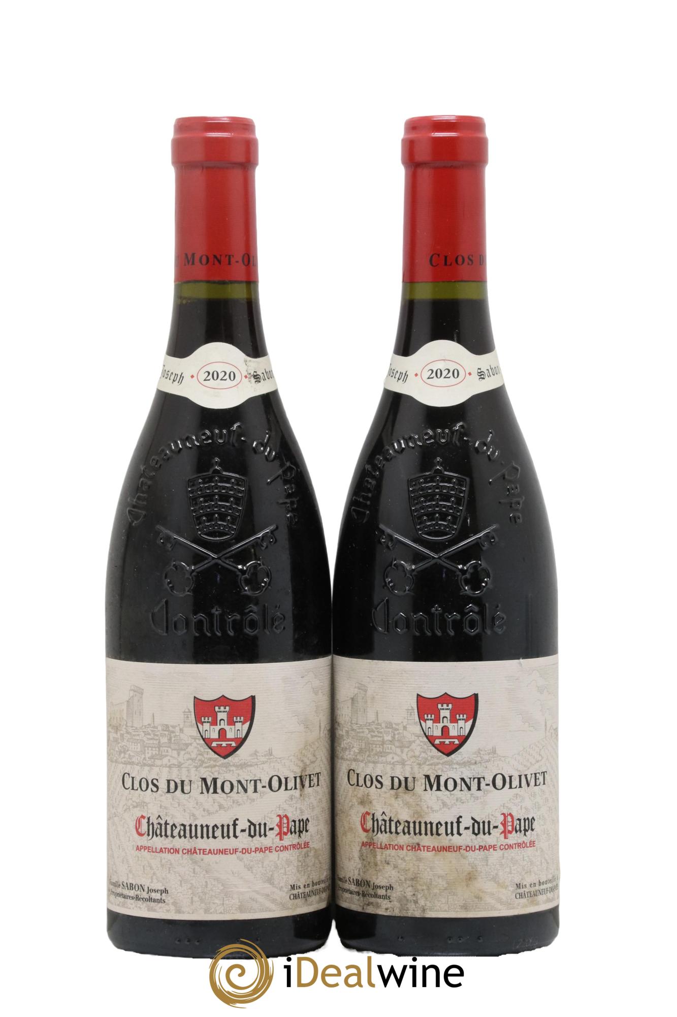 Châteauneuf-du-Pape Clos du Mont-Olivet 2020 - Lotto di 2 bottiglie - 0