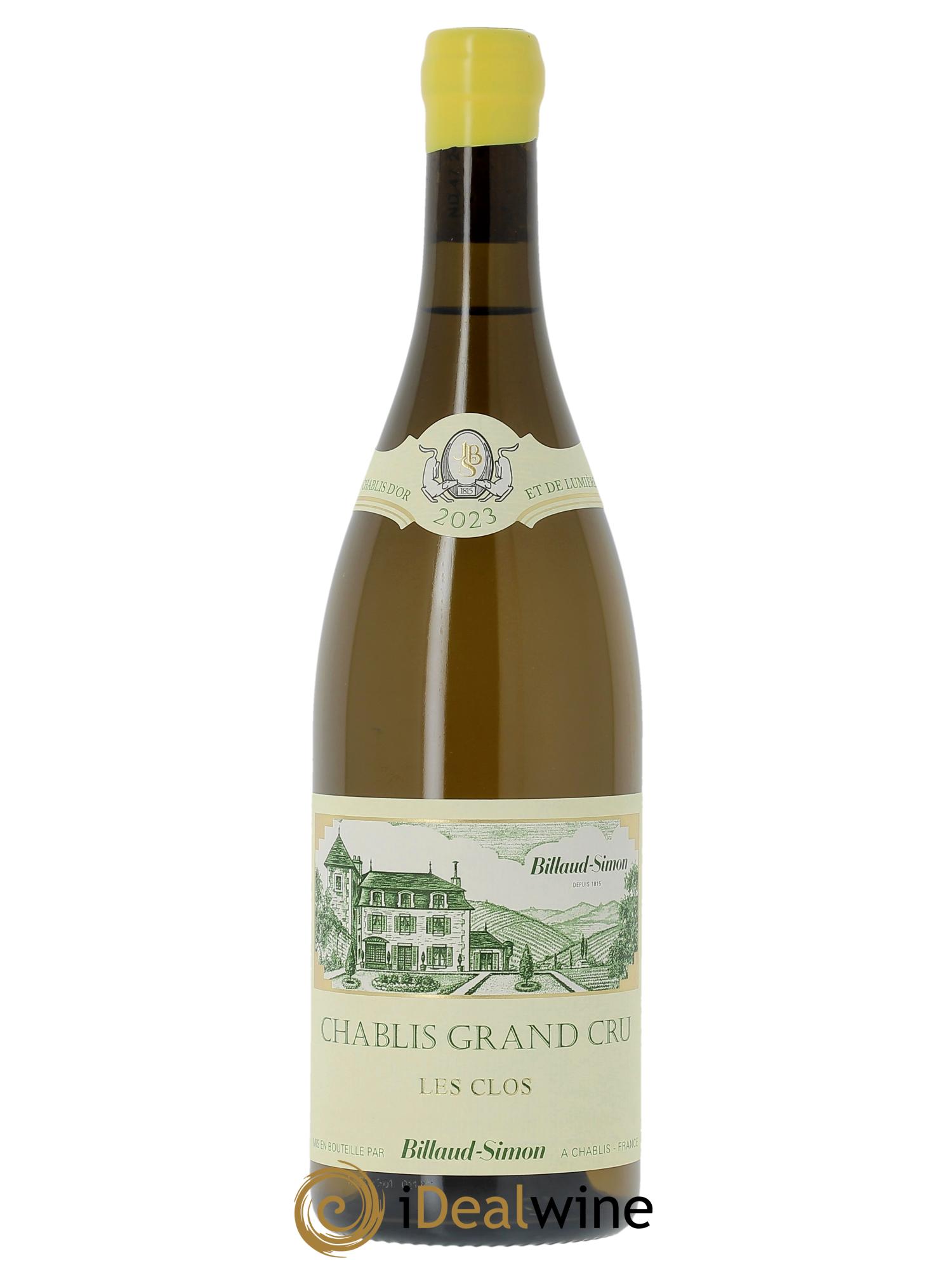 Chablis Grand Cru Les Clos Billaud-Simon (Domaine) 2023 - Lot de 1 bouteille - 0