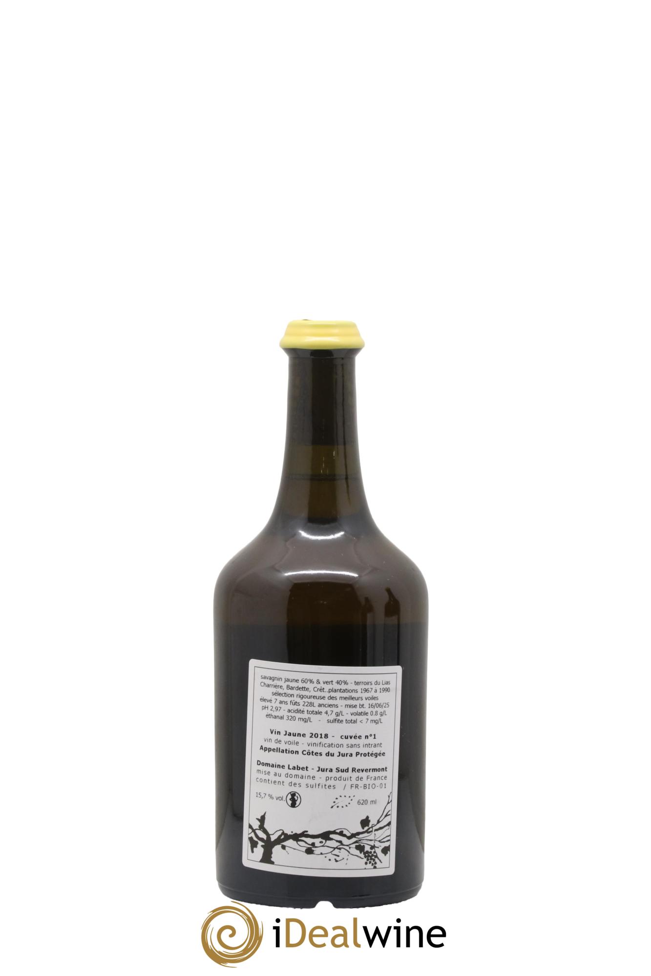 Côtes du Jura Vin Jaune Romain - Julien - Charline Labet 2018 - Lot de 1 clavelin - 1