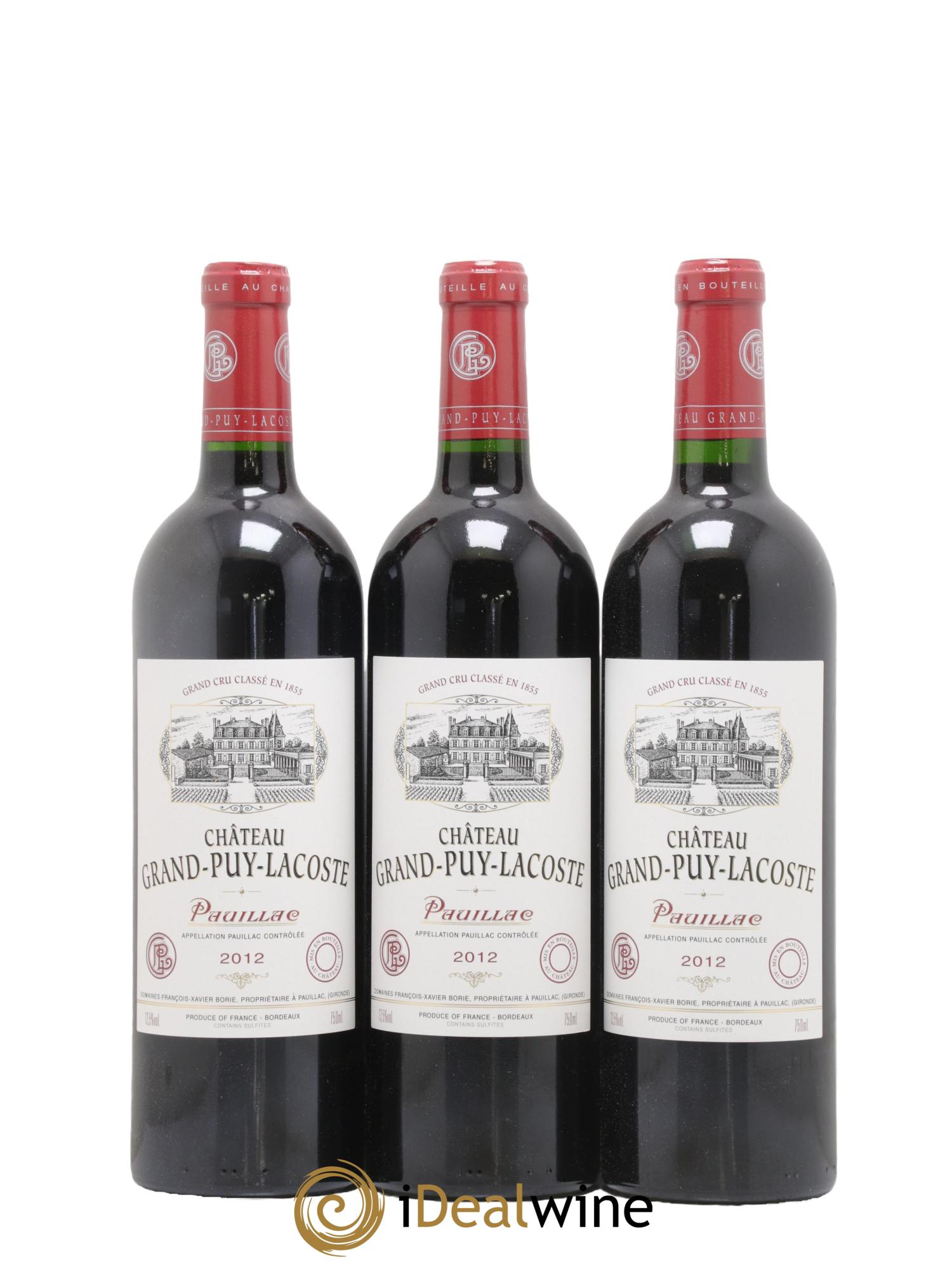 Château Grand Puy Lacoste 5ème Grand Cru Classé 2012 - Lot of 12 bottles - 4