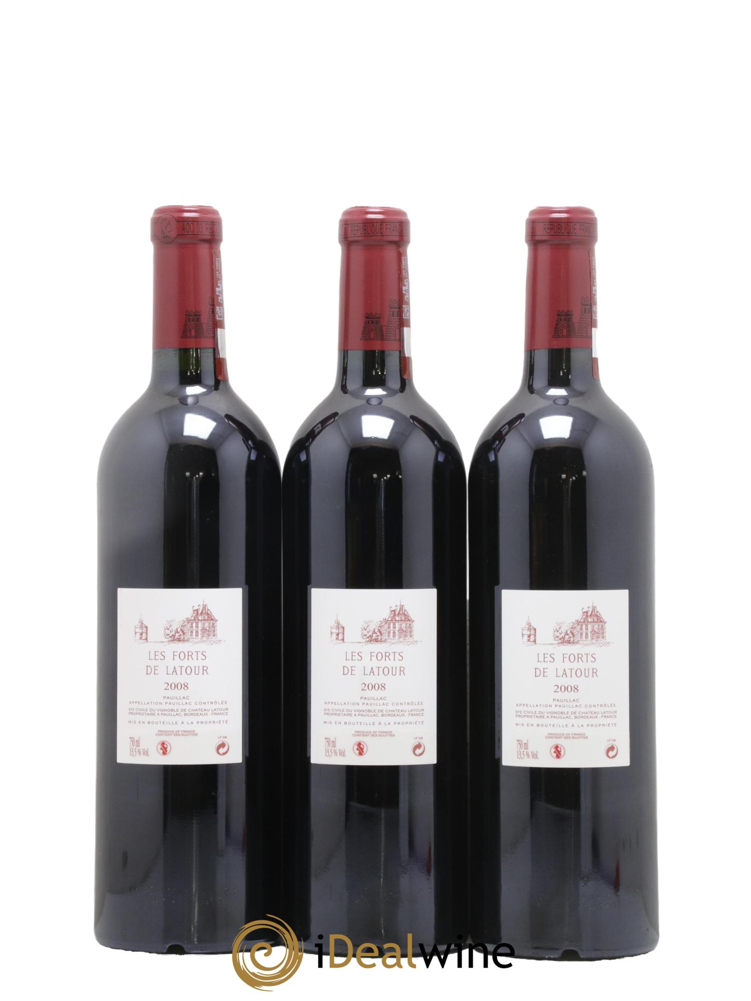 Les Forts de Latour Second Vin  2008 - Posten von 12 Flaschen - 4