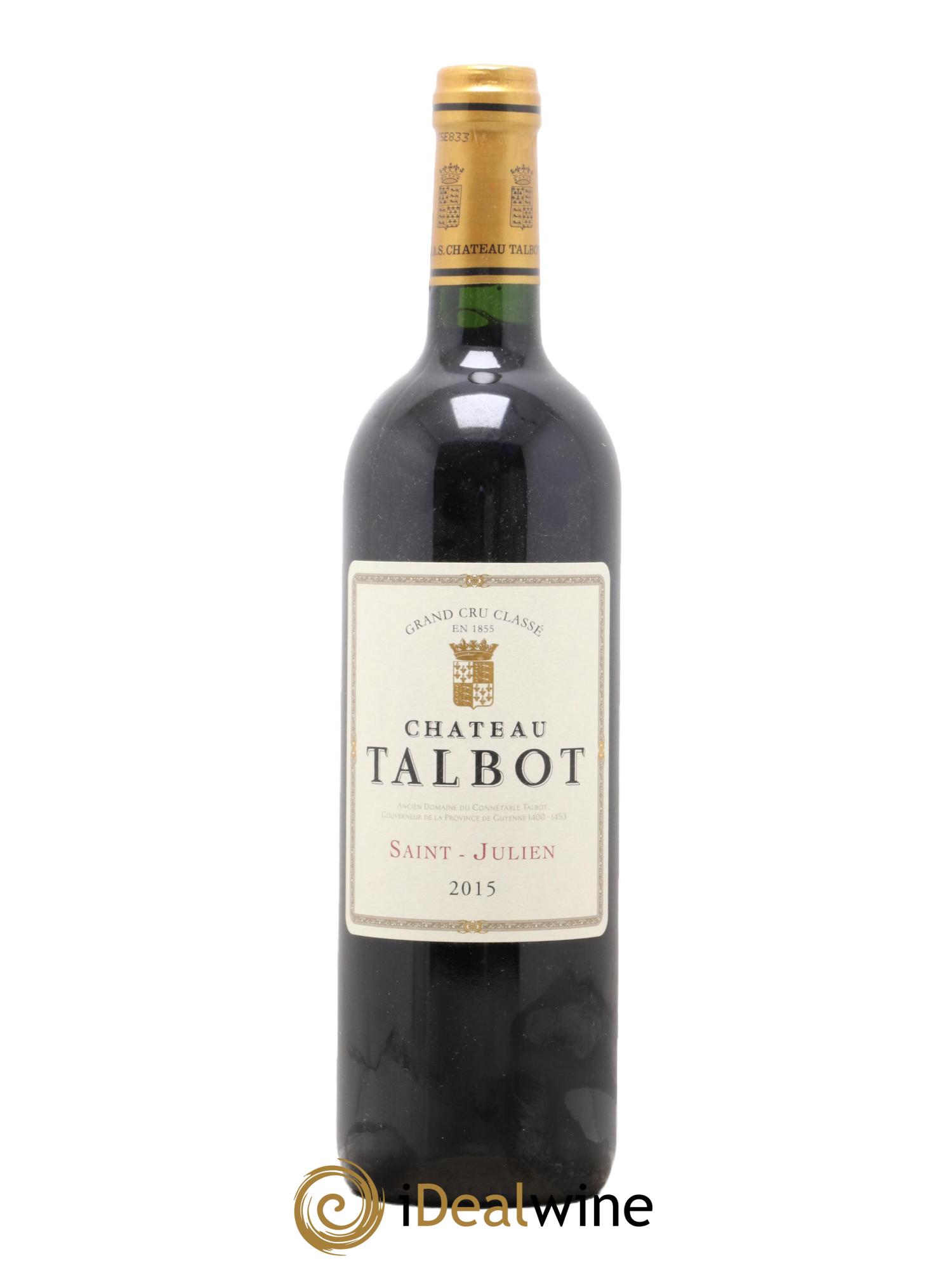 Château Talbot 4ème Grand Cru Classé 2015 - Lotto di 1 bottiglia - 0