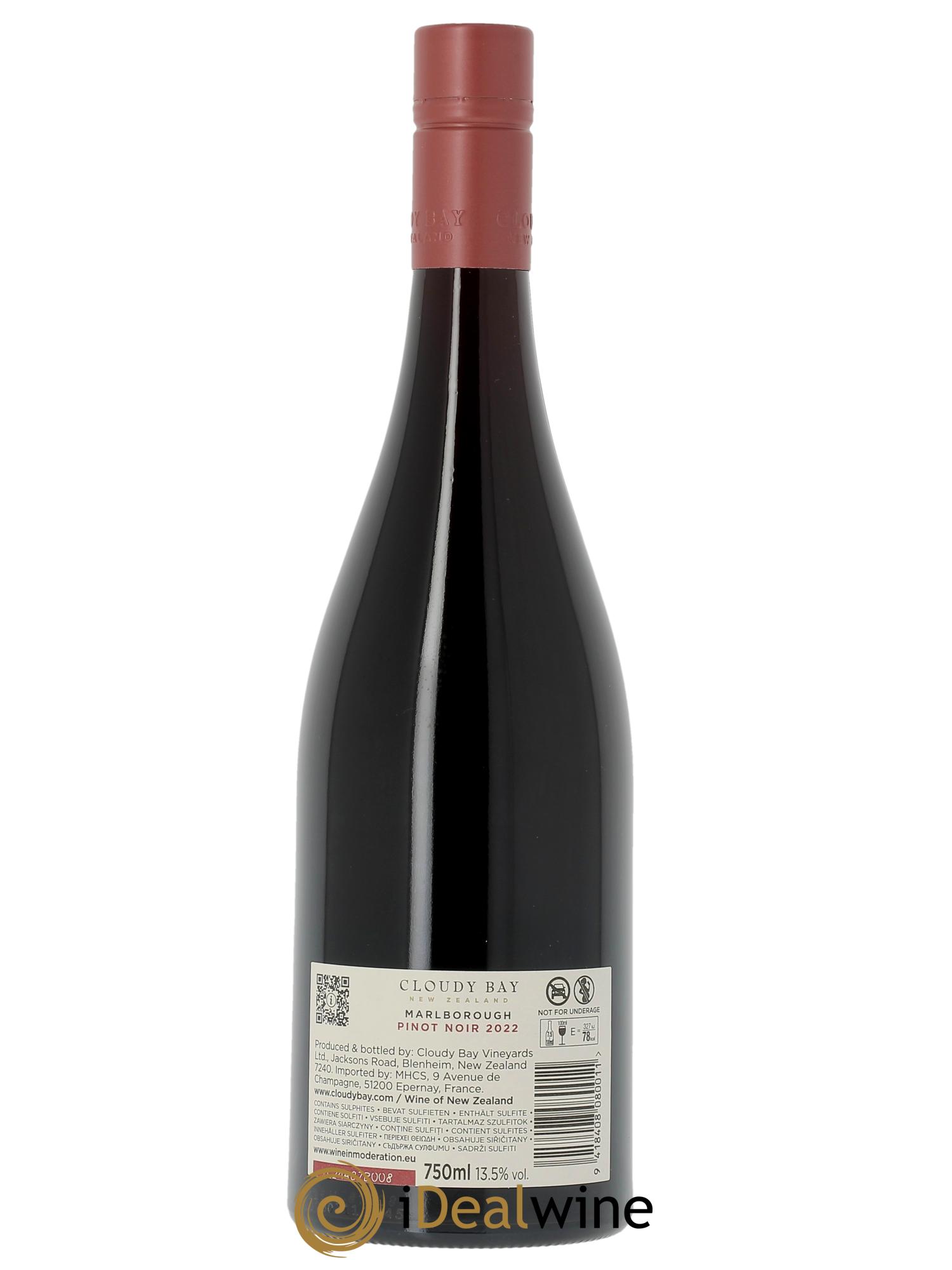 Central Otago Cloudy Bay Pinot Noir  2022 - Lotto di 1 bottiglia - 1