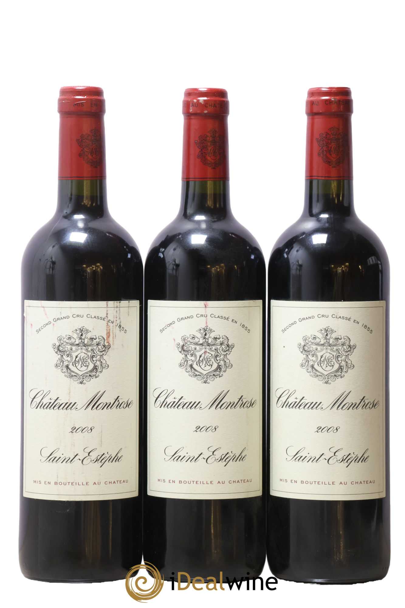 Château Montrose 2ème Grand Cru Classé 2008 - Lot de 3 bouteilles - 0