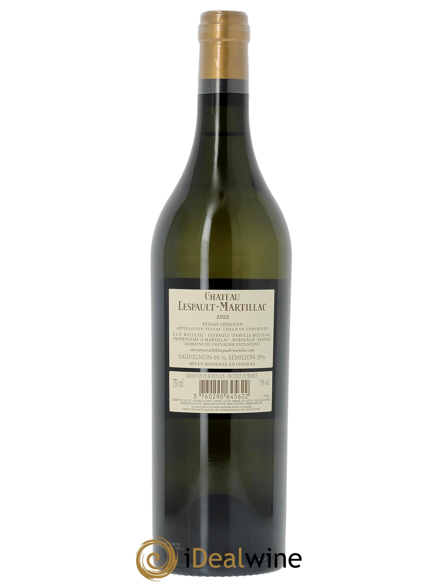 Château Lespault-Martillac 2022 - Lotto di 1 bottiglia - 1