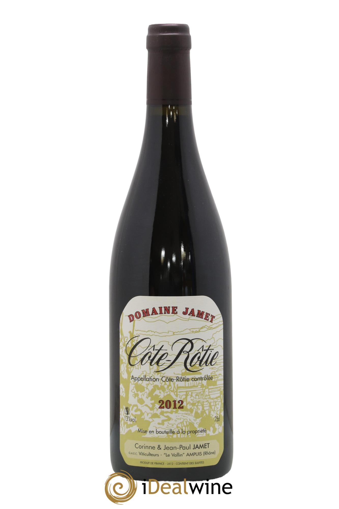 Côte-Rôtie Jamet (Domaine) 2012 - Lot de 1 bouteille - 0