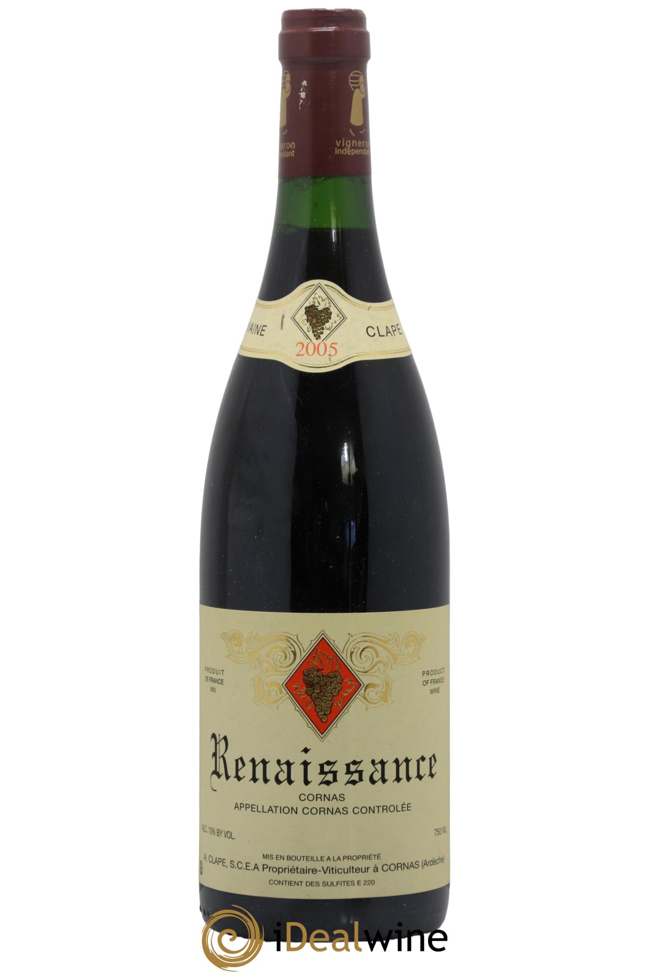 Cornas Renaissance Auguste Clape 2005 - Lotto di 1 bottiglia - 0