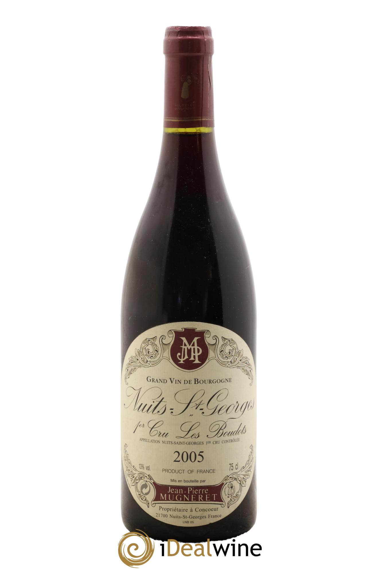 Nuits-Saint-Georges 1er Cru Les Boudots Domaine Jean-Pierre Mugneret 2005 - Lot of 1 bottle - 0