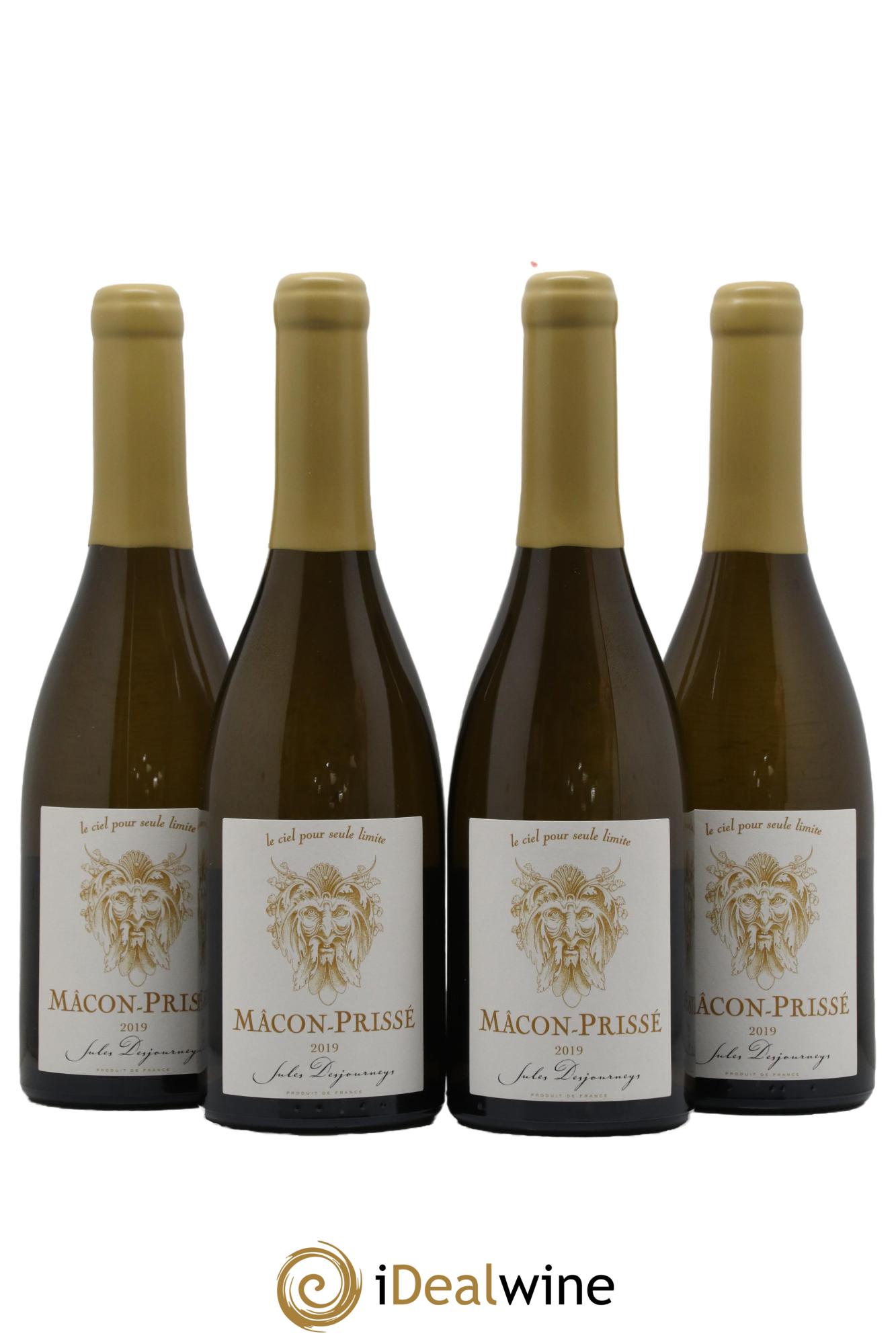 Mâcon Prissé En Chailloux J.Desjourneys 2019 - Lot de 4 bouteilles - 0