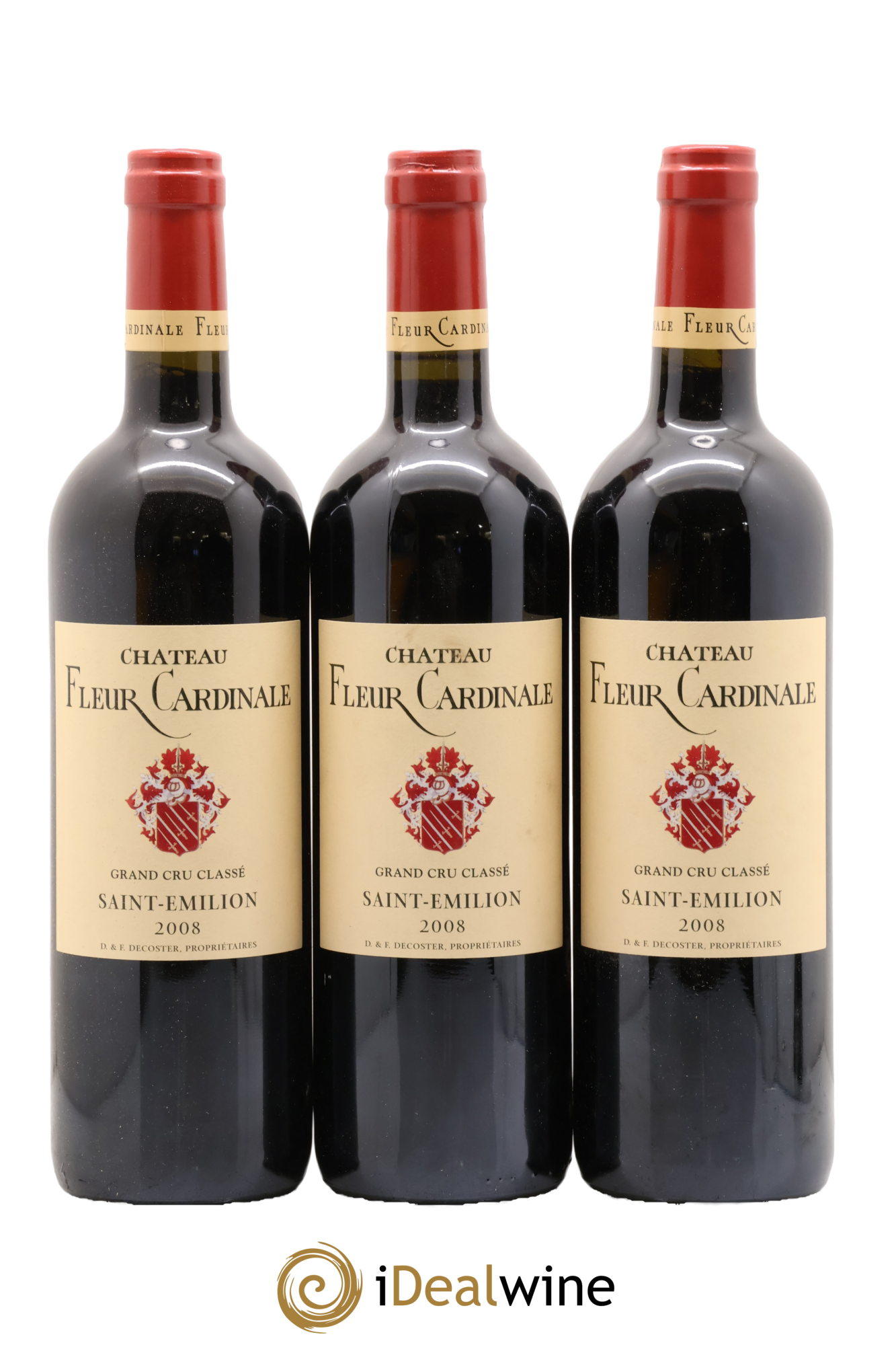 Château Fleur Cardinale Grand Cru Classé 2008 - Lot de 3 bouteilles - 0