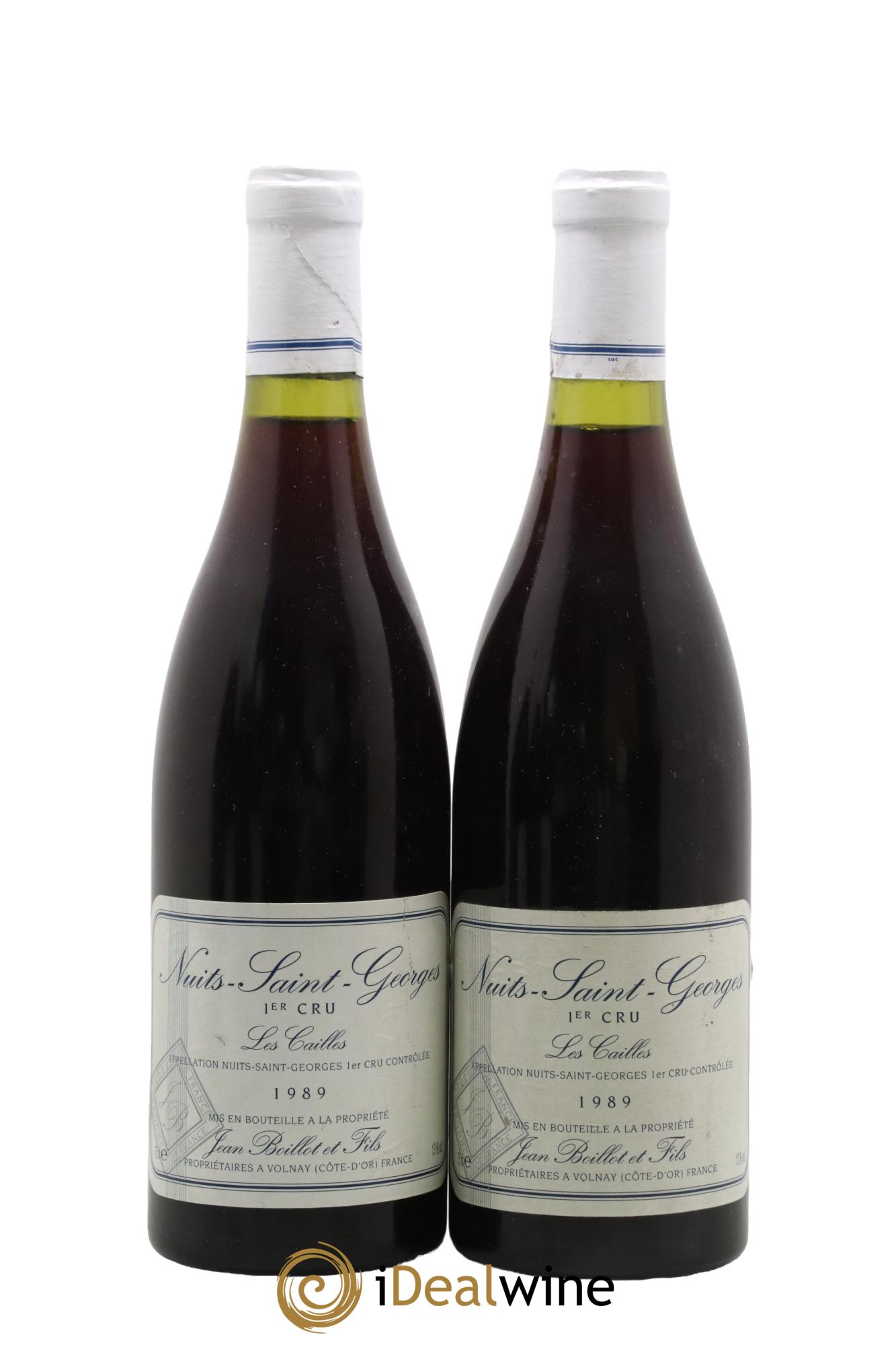 Nuits-Saint-Georges 1er Cru Les Cailles Jean Boillot 1989 - Lot de 2 bouteilles - 0
