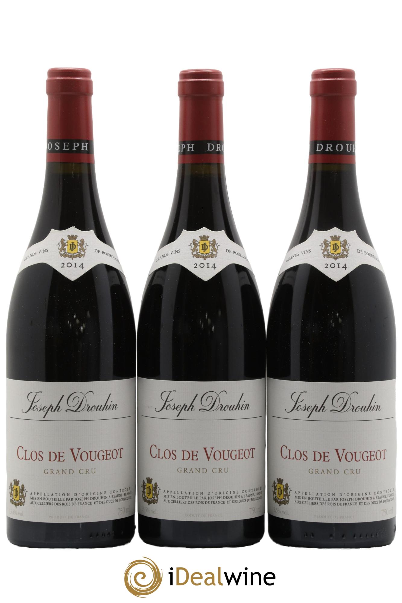 Clos de Vougeot Grand Cru Joseph Drouhin  2014 - Lot of 6 bottles - 3