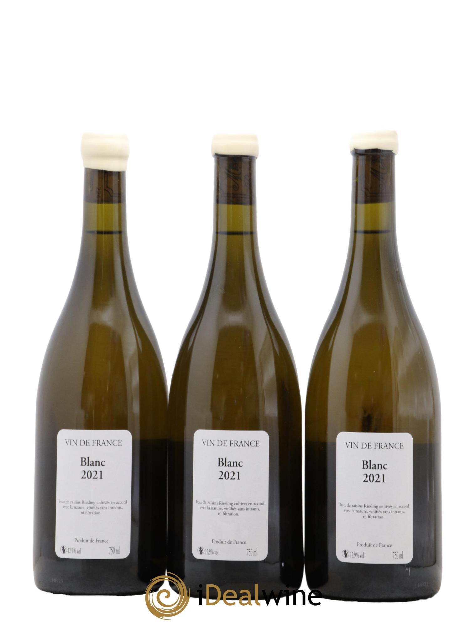 Vin de France RTT Riesling Le Dos D'chat 2021 - Lot de 3 bouteilles - 1