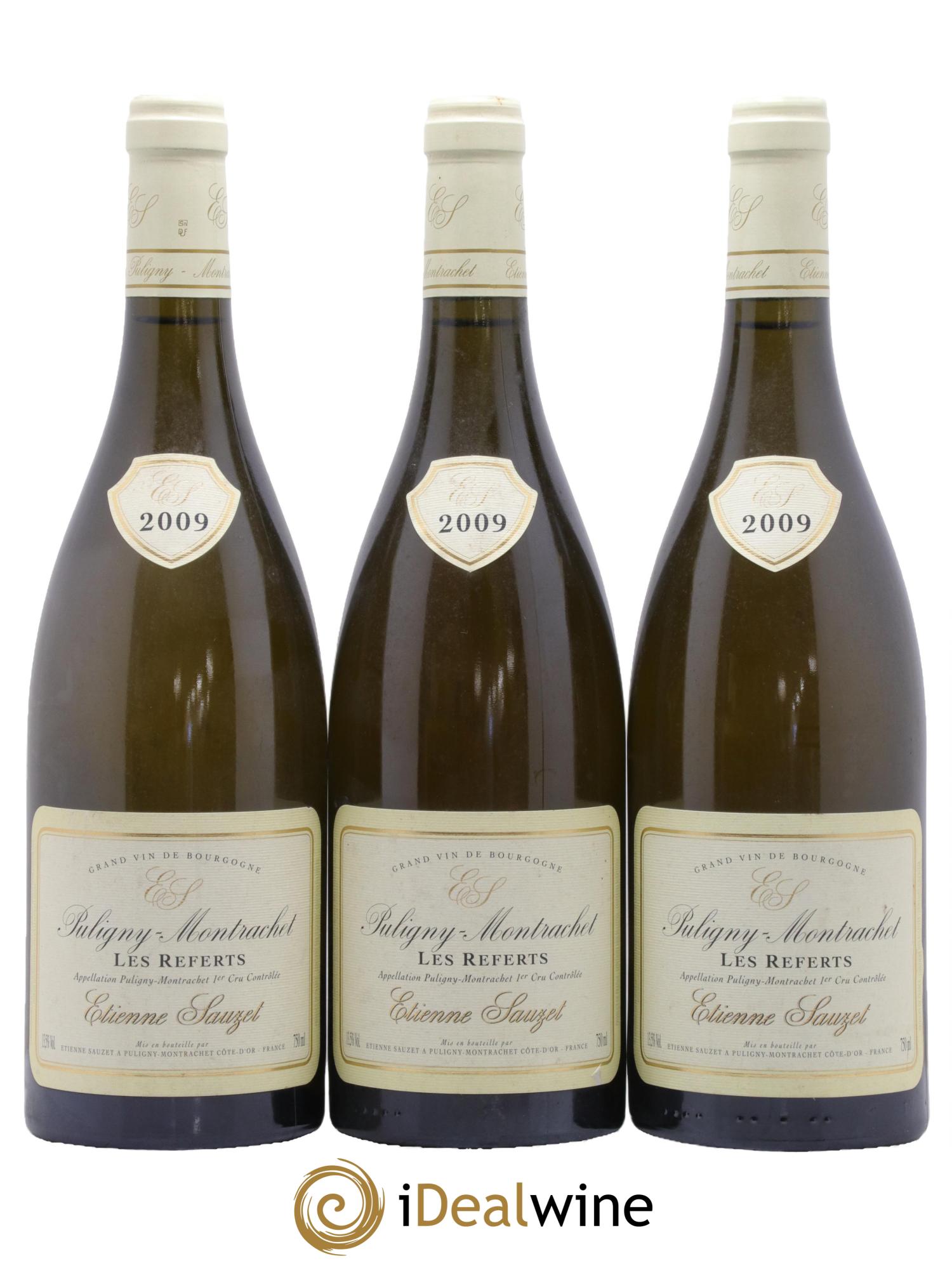 Puligny-Montrachet 1er Cru Les Referts Etienne Sauzet 2009 - Lot de 3 bouteilles - 0