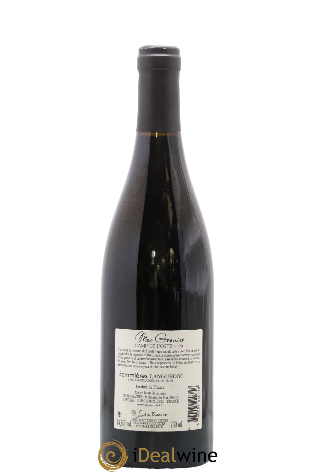 Coteaux du Languedoc Camp De L'Oste Mas Garnier 2019 - Lot of 1 bottle - 1