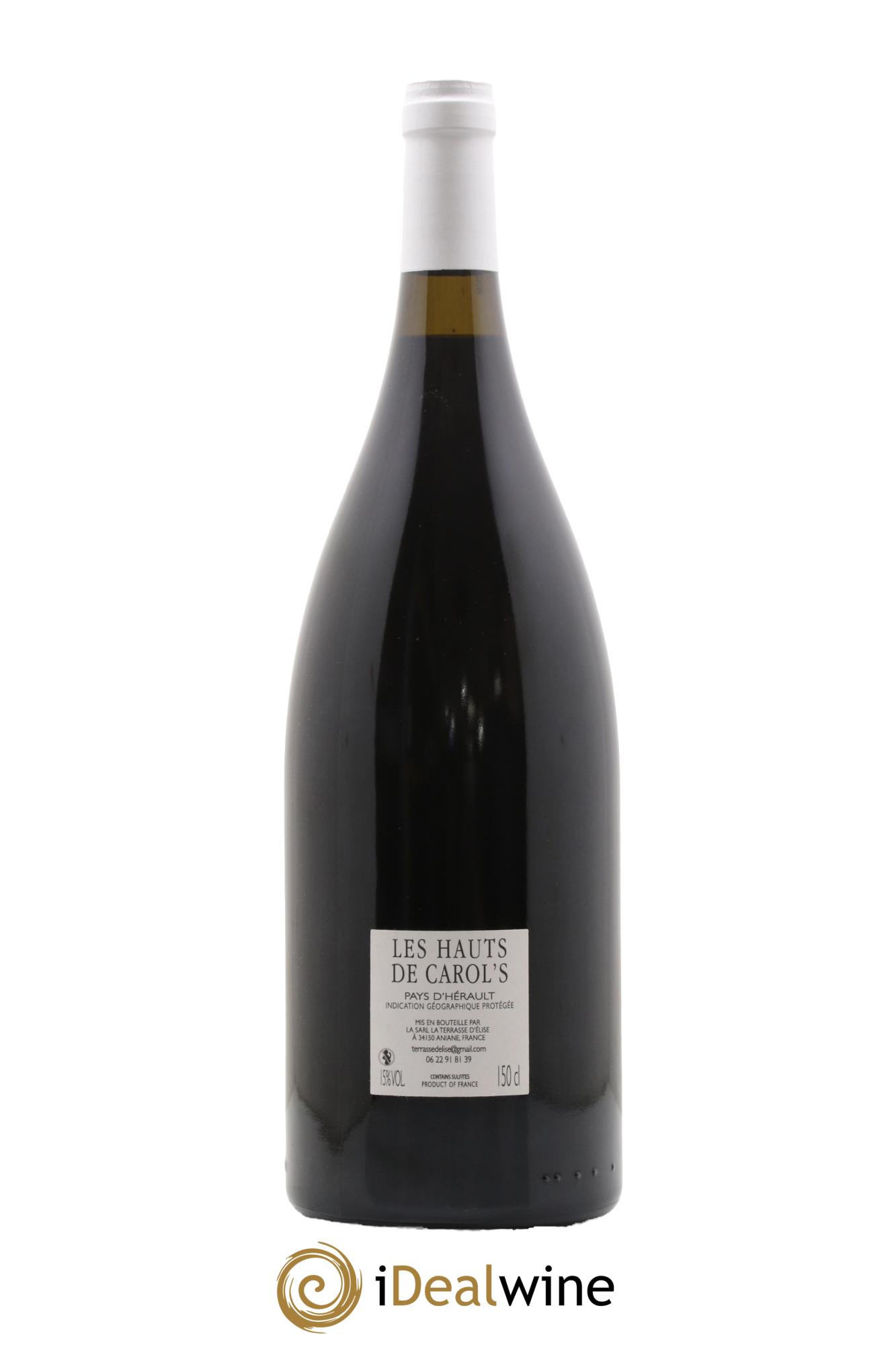 IGP Pays d'Hérault Les Hauts de Carol's Terrasse d'Elise (Domaine de la) 2020 - Lot de 1 magnum - 1