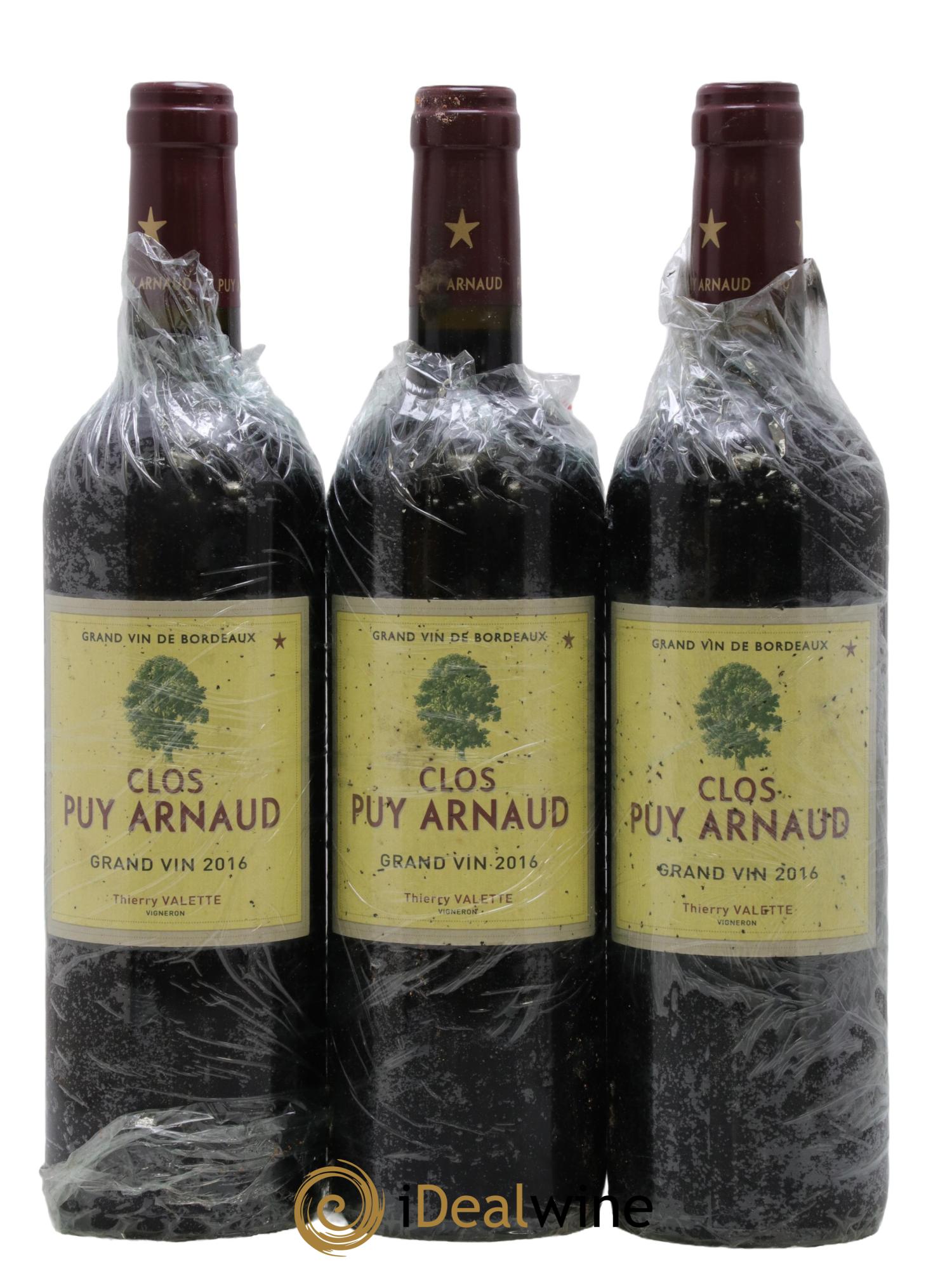 Clos Puy Arnaud 2016 - Lot of 3 bottles - 0
