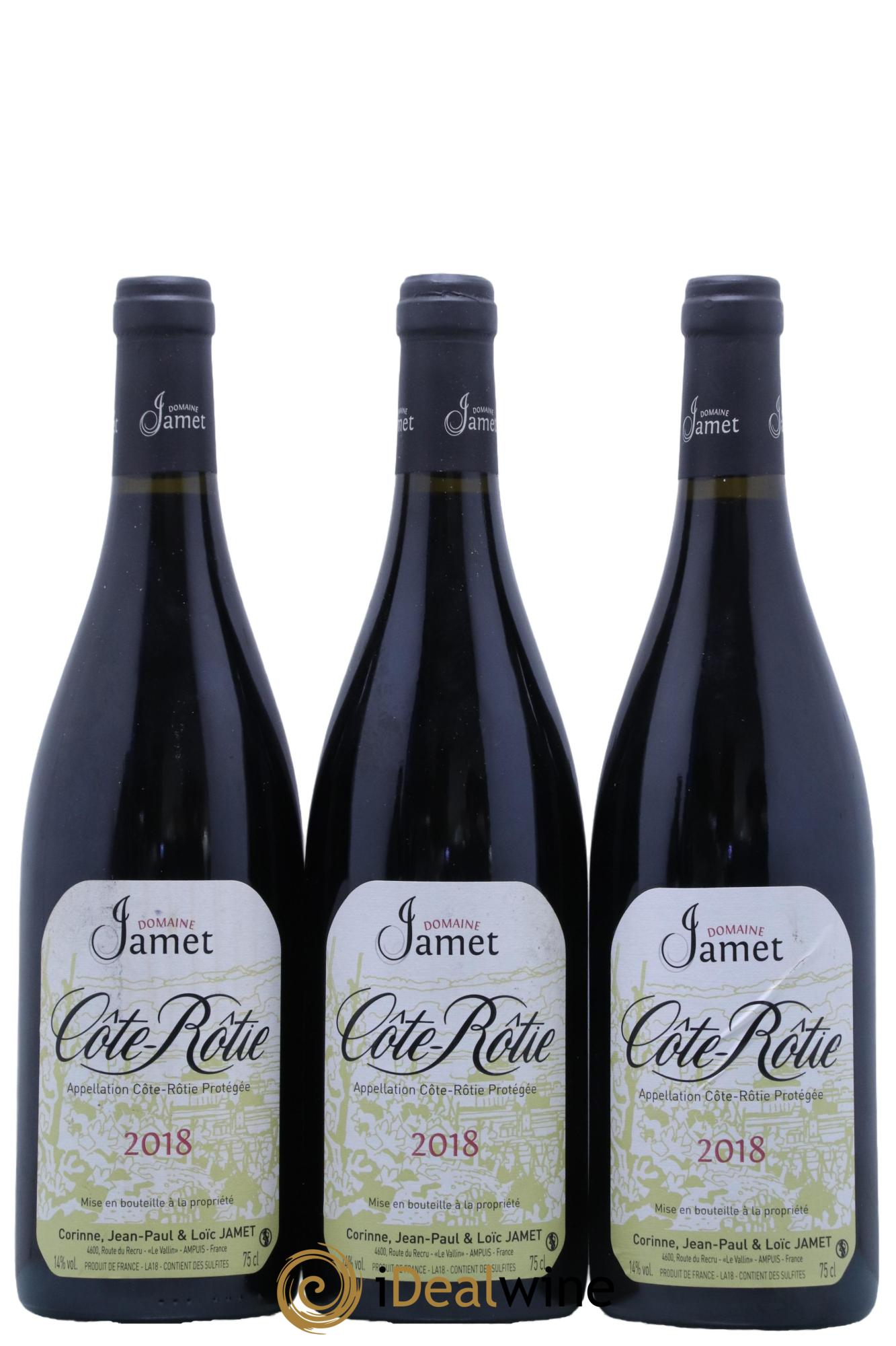 Côte-Rôtie Jamet (Domaine) 2018 - Lot de 3 bouteilles - 0