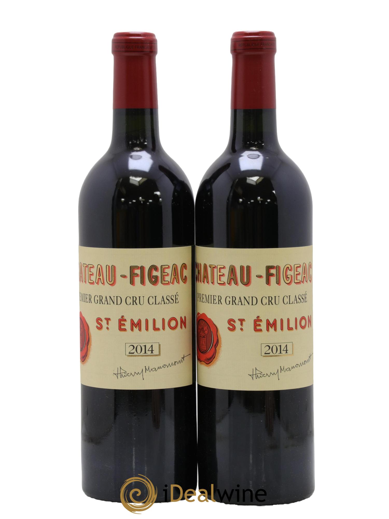 Château Figeac 1er Grand Cru Classé A 2014 - Lot de 2 bouteilles - 0
