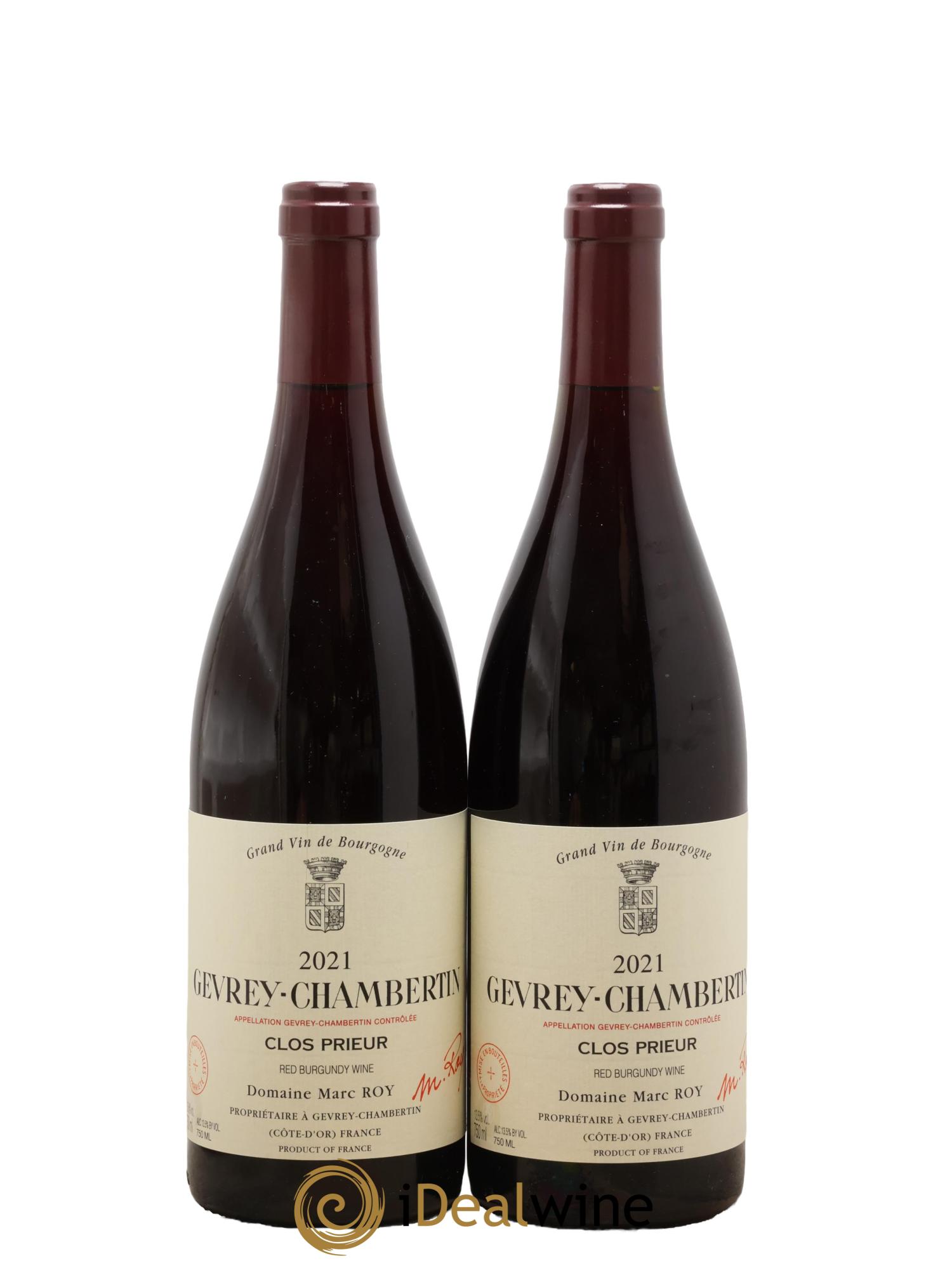 Gevrey-Chambertin Clos Prieur Marc Roy 2021 - Lot de 2 bouteilles - 0