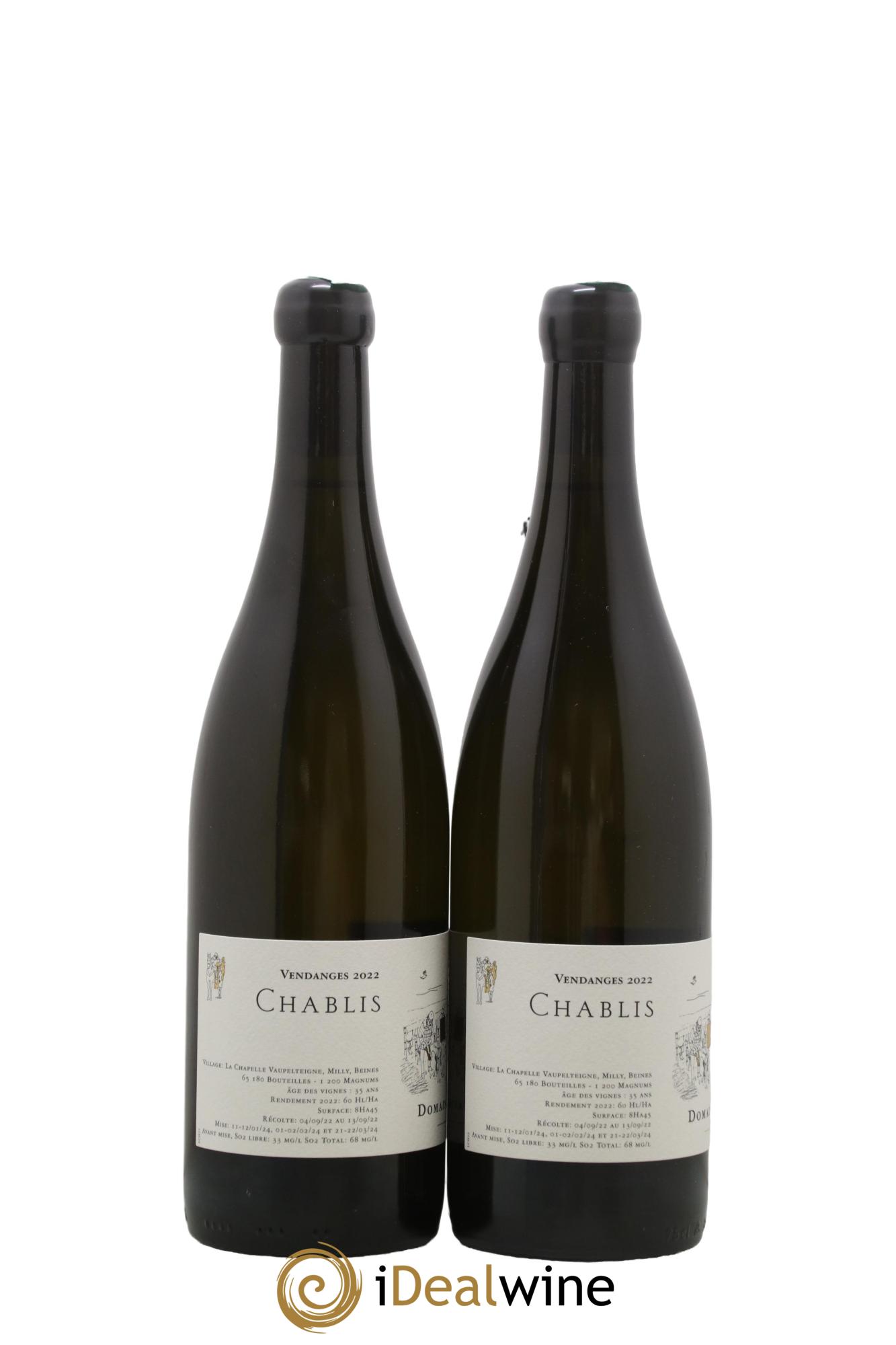 Chablis Jean Dauvissat (Domaine) 2022 - Posten von 2 Flaschen - 1