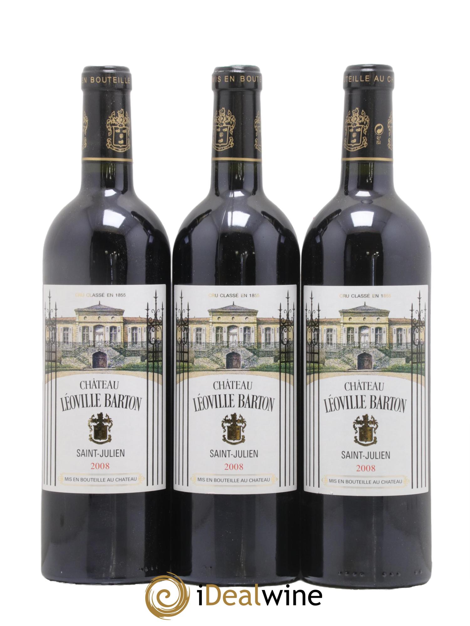 Château Léoville Barton 2ème Grand Cru Classé 2008 - Lotto di 12 bottiglie - 1