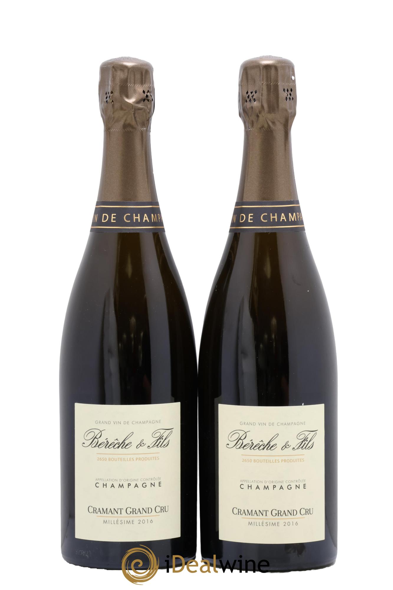 Cramant Grand Cru Extra-Brut Bérêche et Fils 2016 - Lot of 2 bottles - 0
