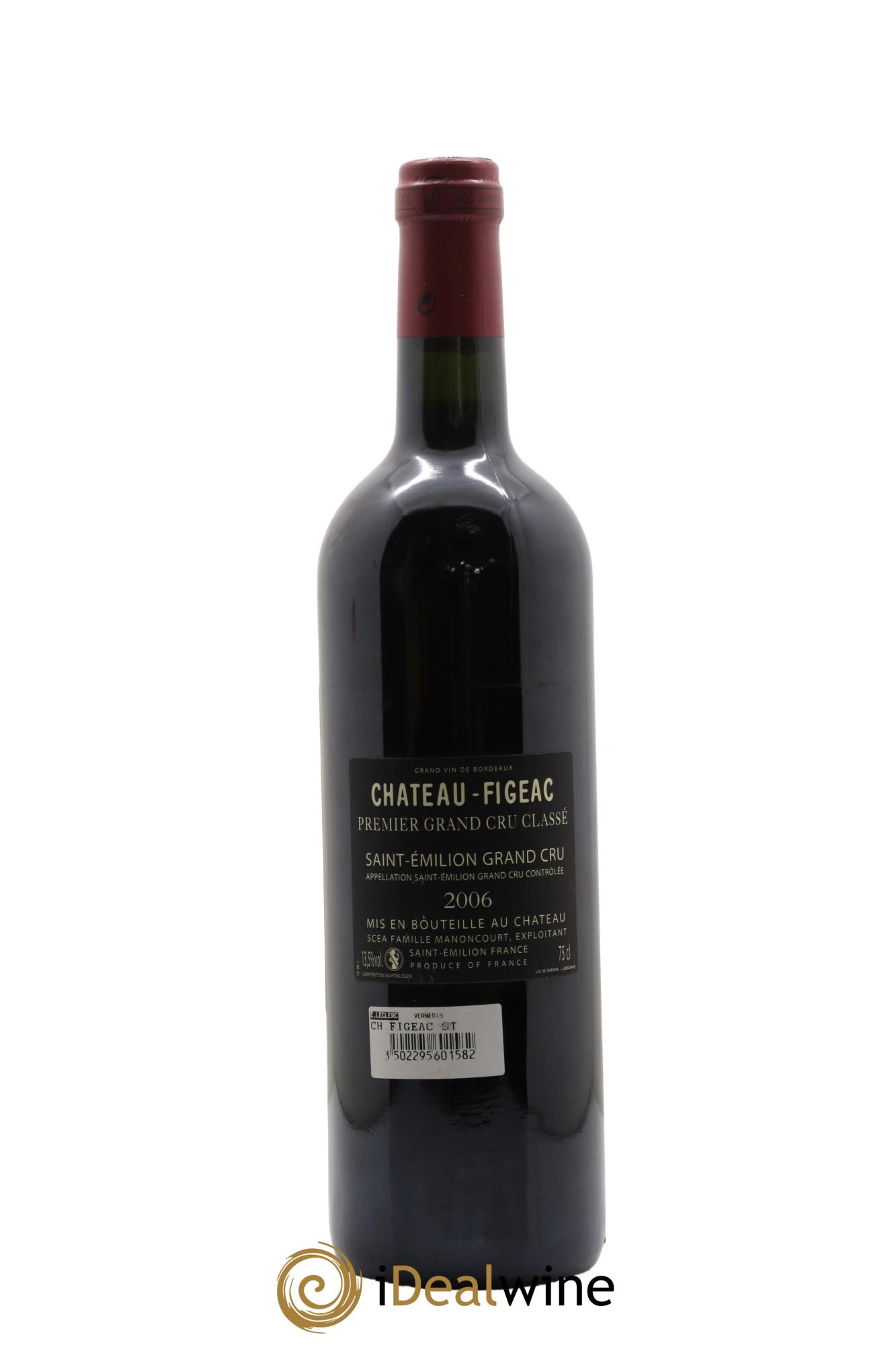 Château Figeac 1er Grand Cru Classé A 2006 - Lotto di 1 bottiglia - 1