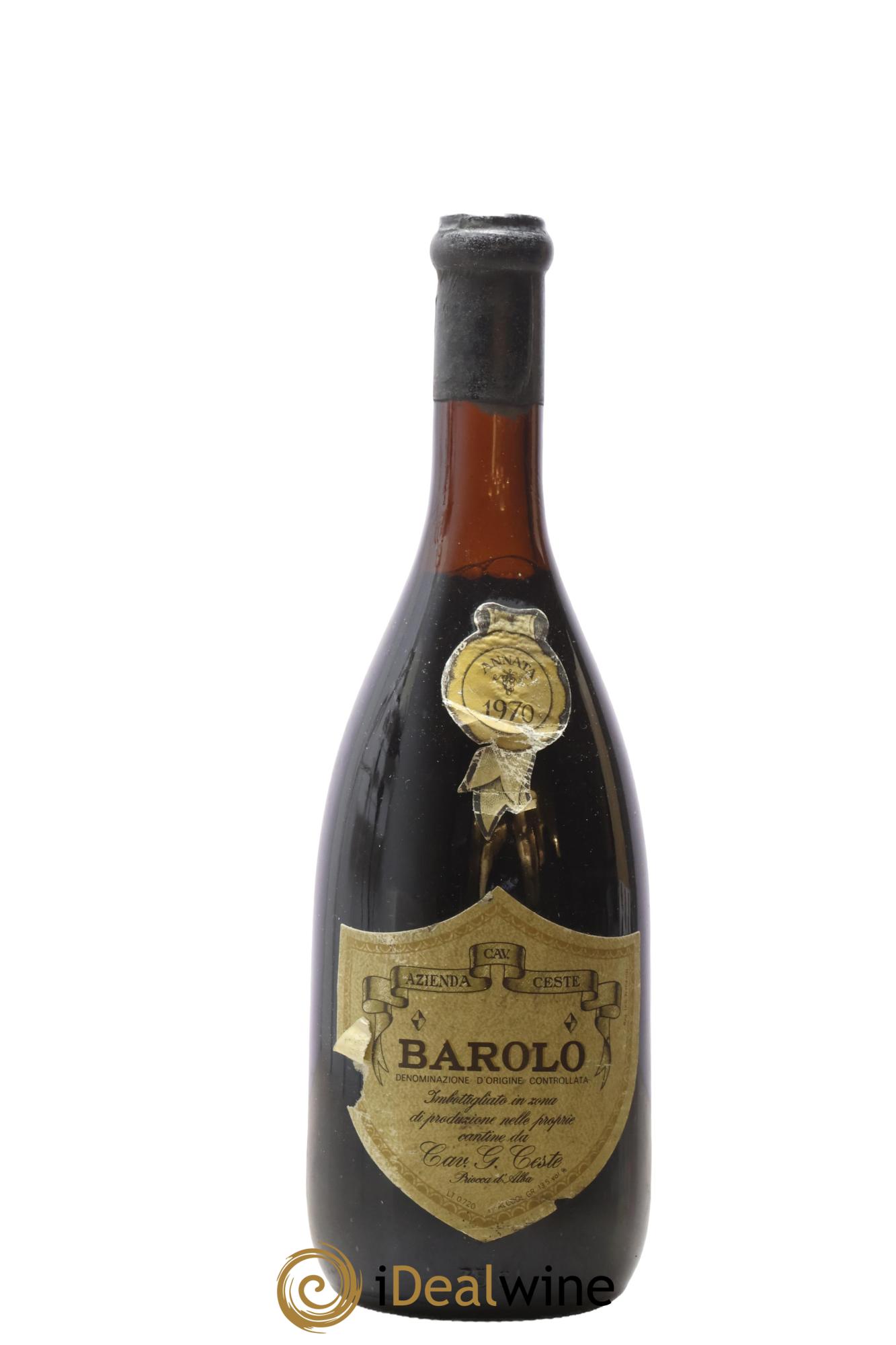 Barolo DOCG Cav Ceste 1970 - Lot de 1 bouteille - 0