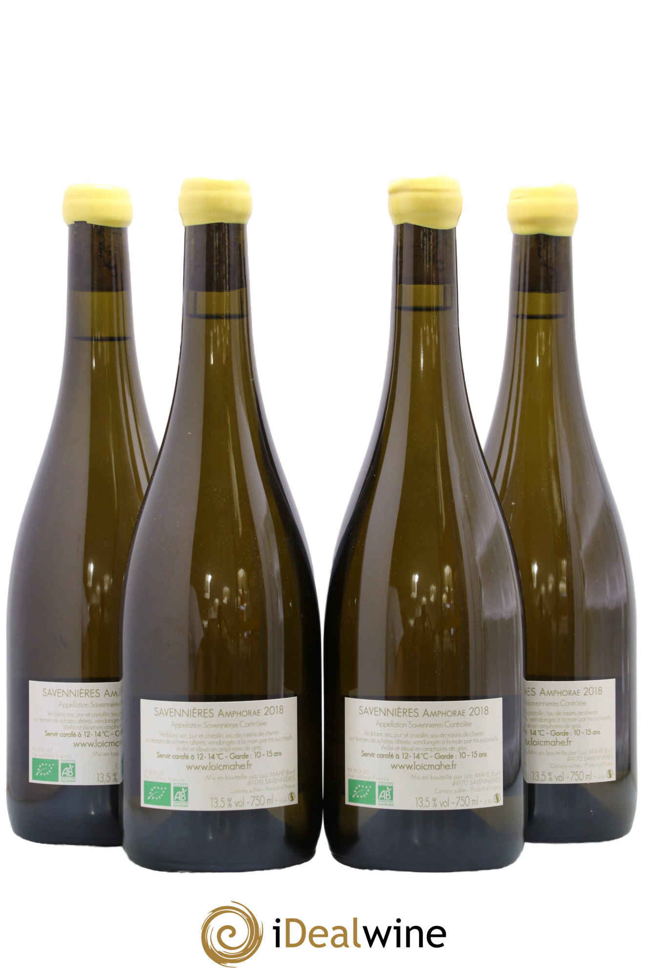 Savennières Amphorae Loïc Mahé 2018 - Lot of 4 bottles - 1