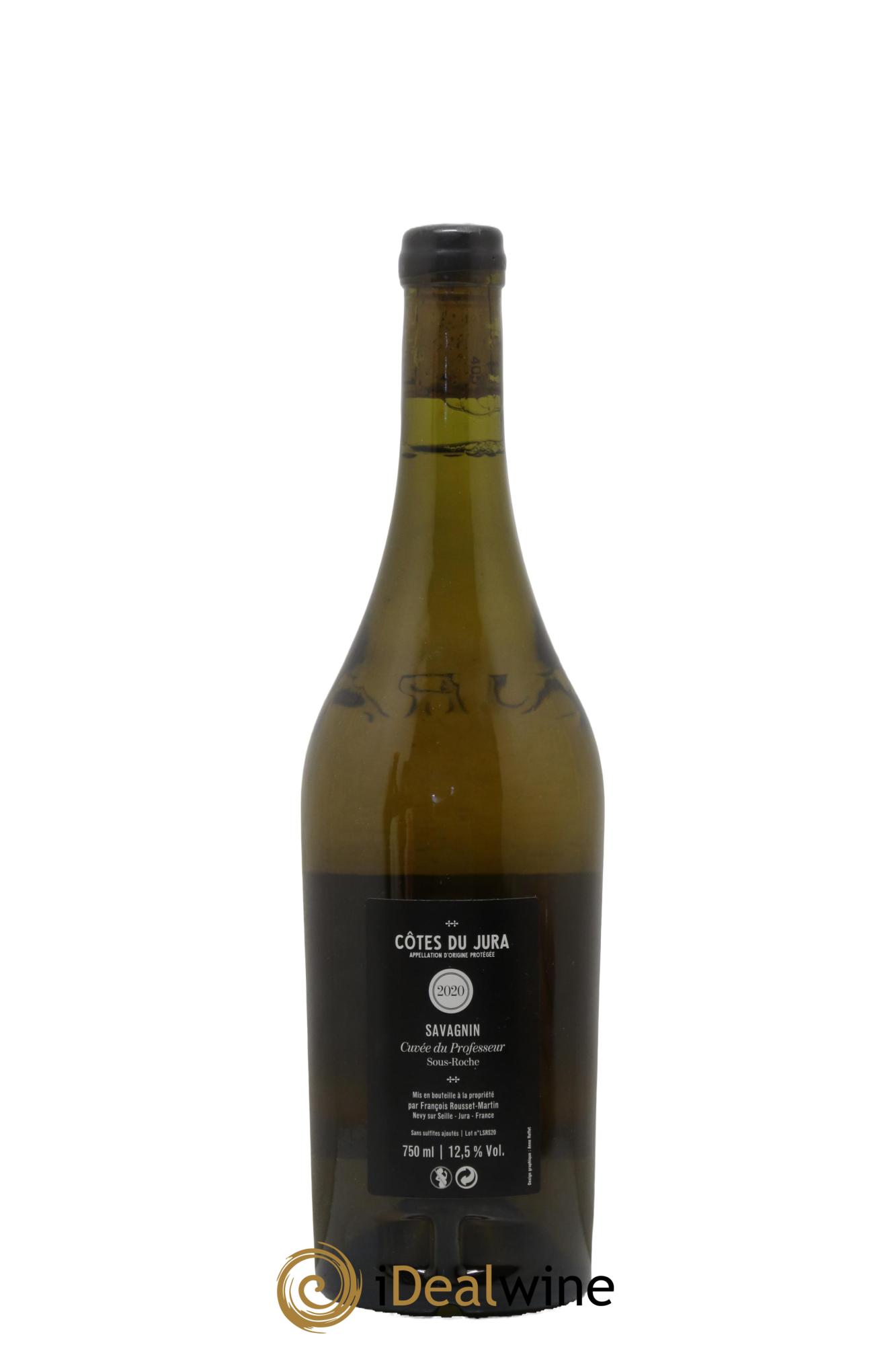 Côtes du Jura Savagnin Cuvée du Professeur François Rousset Martin 2020 - Lot de 1 bouteille - 1