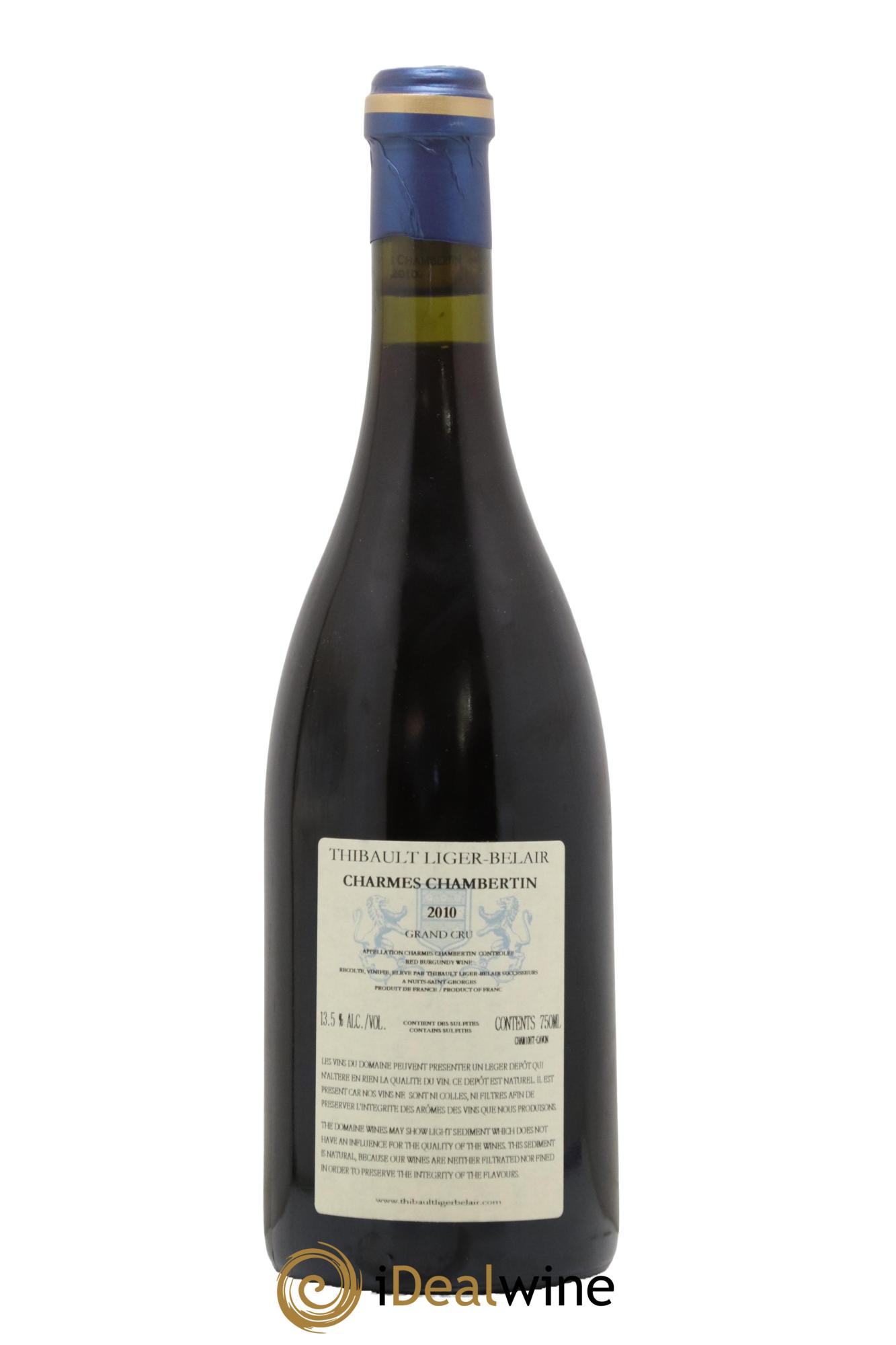 Charmes-Chambertin Grand Cru Thibault Liger-Belair 2010 - Posten von 1 Flasche - 1