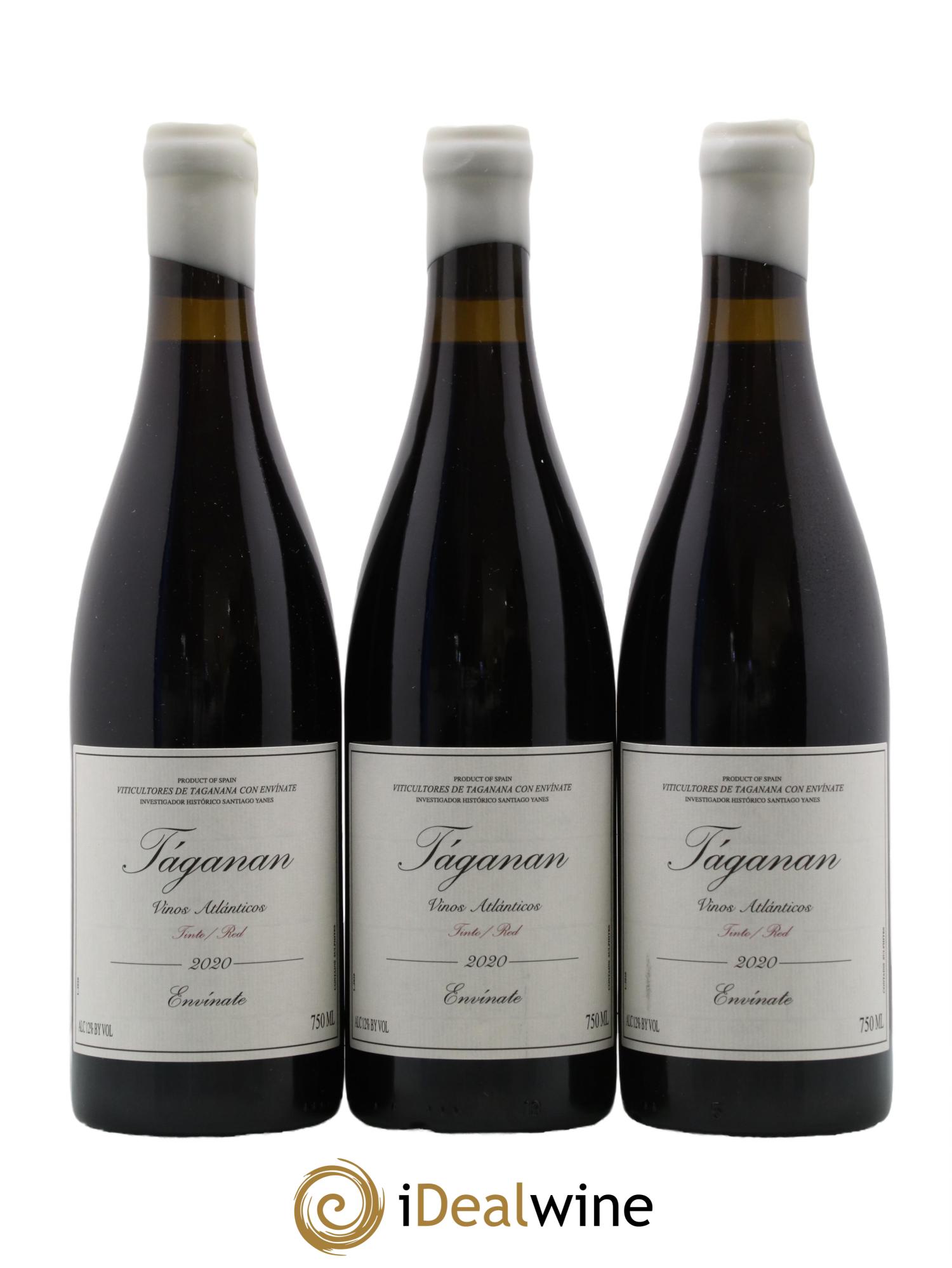 Vinos Atlánticos Táganan Tinto Envinate 2020 - Lot de 3 bouteilles - 0