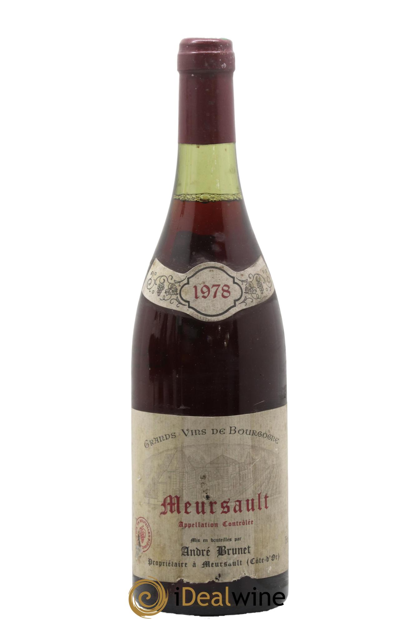 Meursault André Brunet 1978 - Posten von 1 Flasche - 0