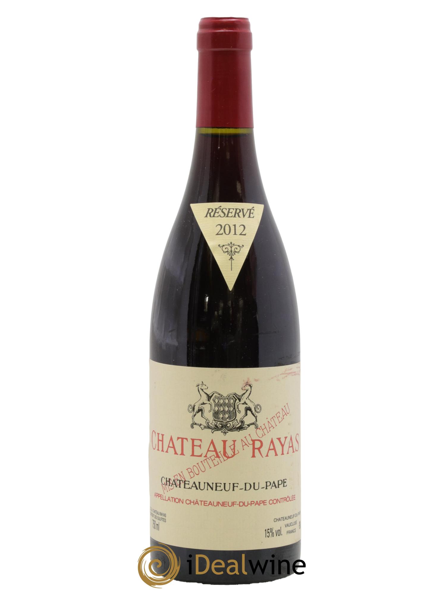 Châteauneuf-du-Pape Château Rayas Emmanuel Reynaud 2012 - Lot de 1 bouteille - 0