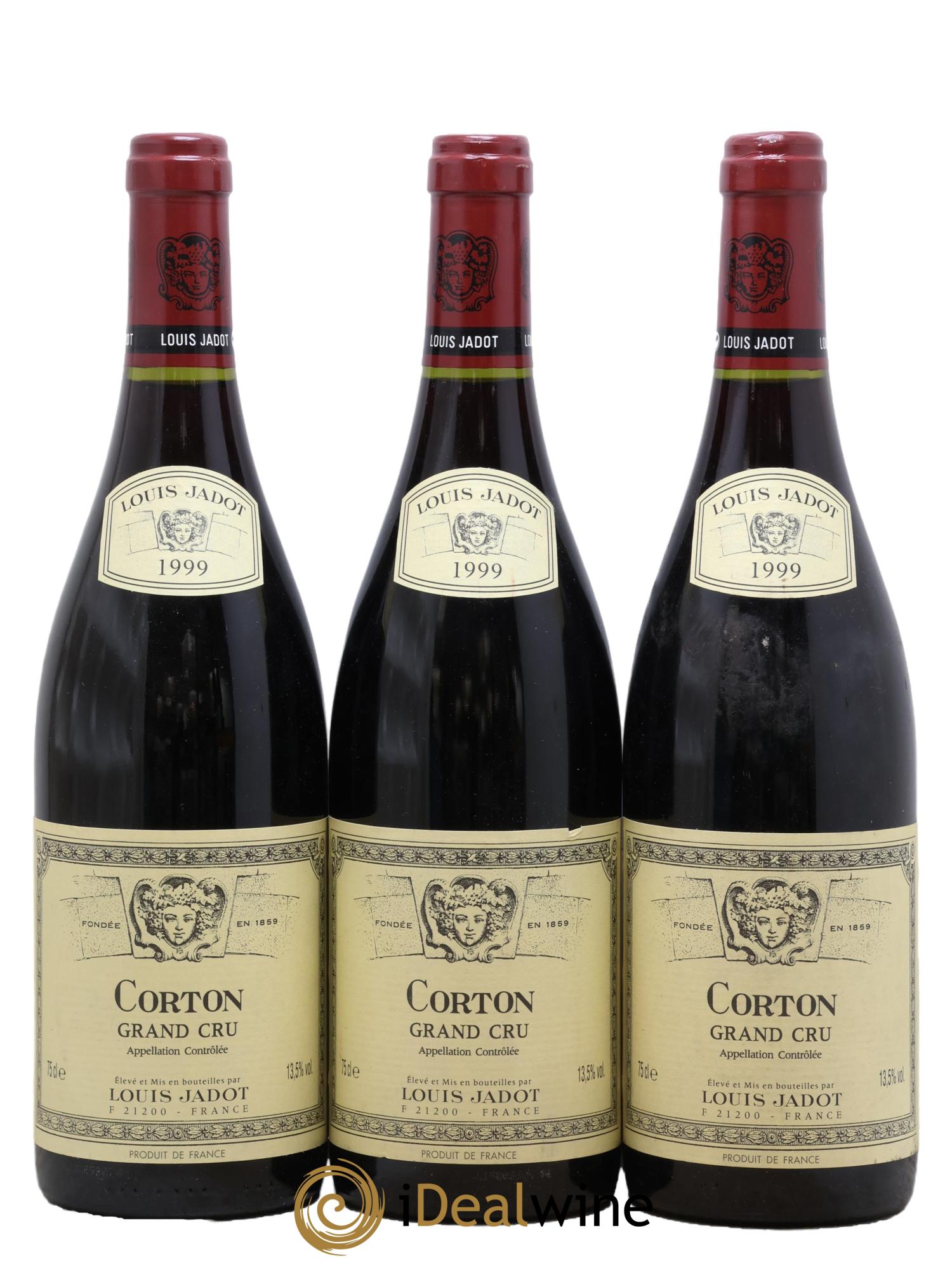 Corton Grand Cru Louis Jadot 1999 - Lot de 3 bouteilles - 0