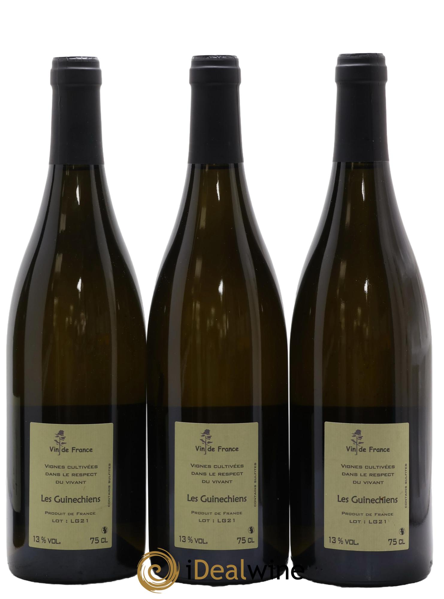 Vin de France Les Guinechiens Benoit Courault 2021 - Lotto di 3 bottiglie - 1