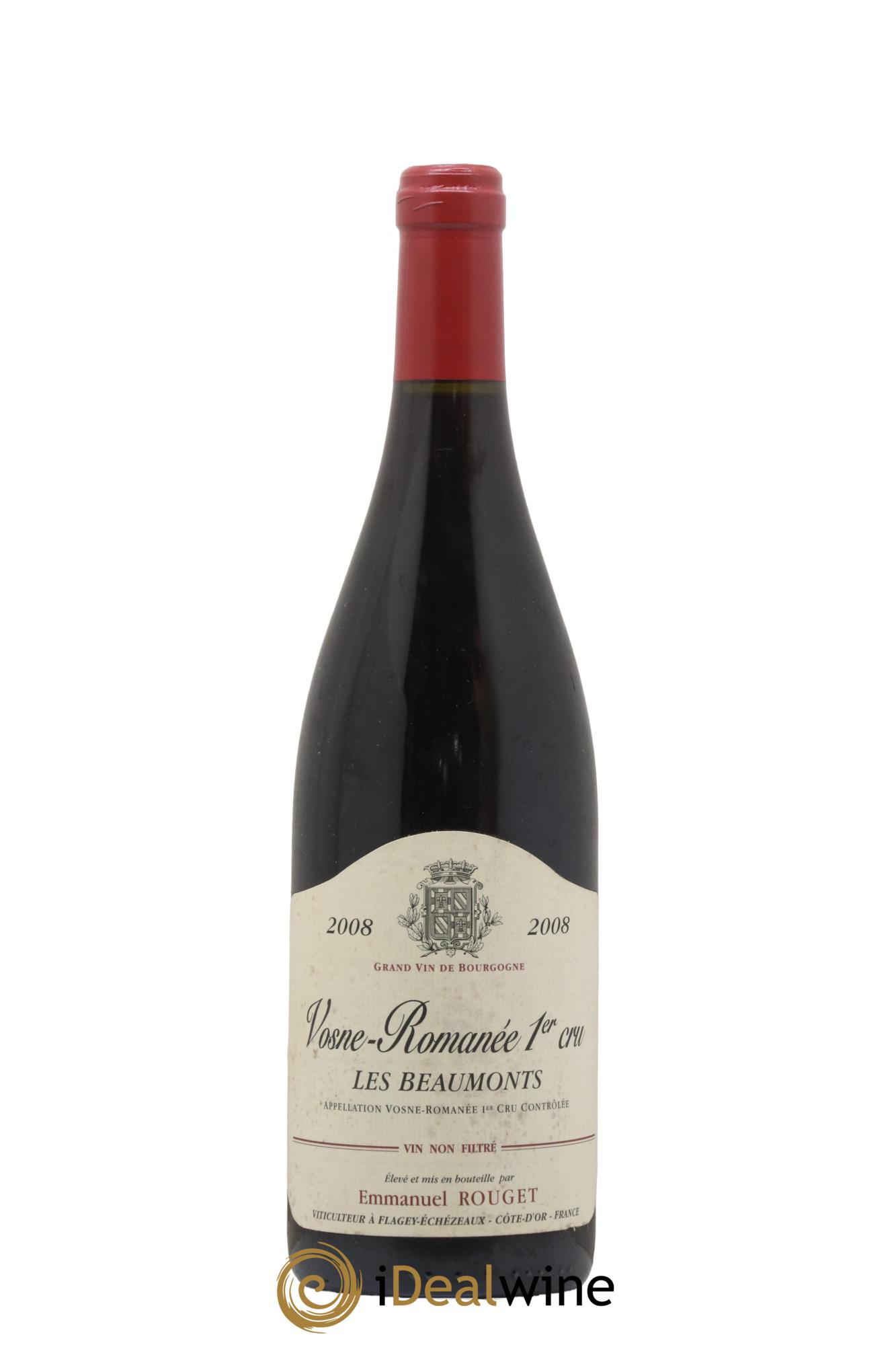 Vosne-Romanée 1er Cru Les Beaumonts Emmanuel Rouget 2008 - Lot de 1 bouteille - 0