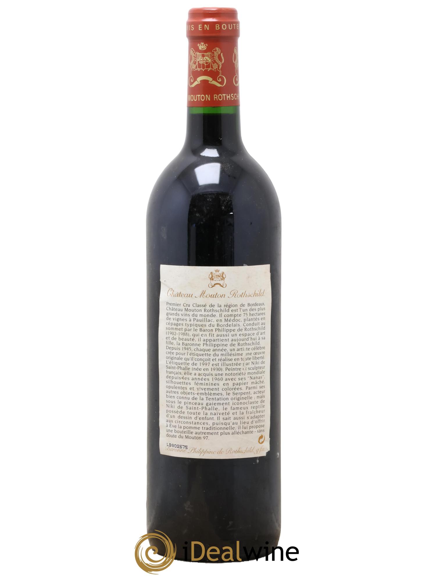 Château Mouton Rothschild 1er Grand Cru Classé  1997 - Posten von 1 Flasche - 1