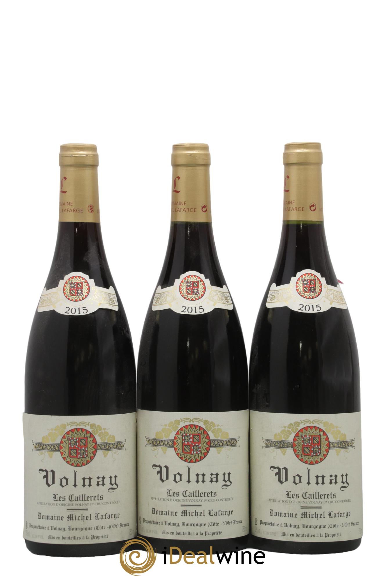 Volnay 1er Cru Les Caillerets Lafarge (Domaine) 2015 - Lotto di 3 bottiglie - 0