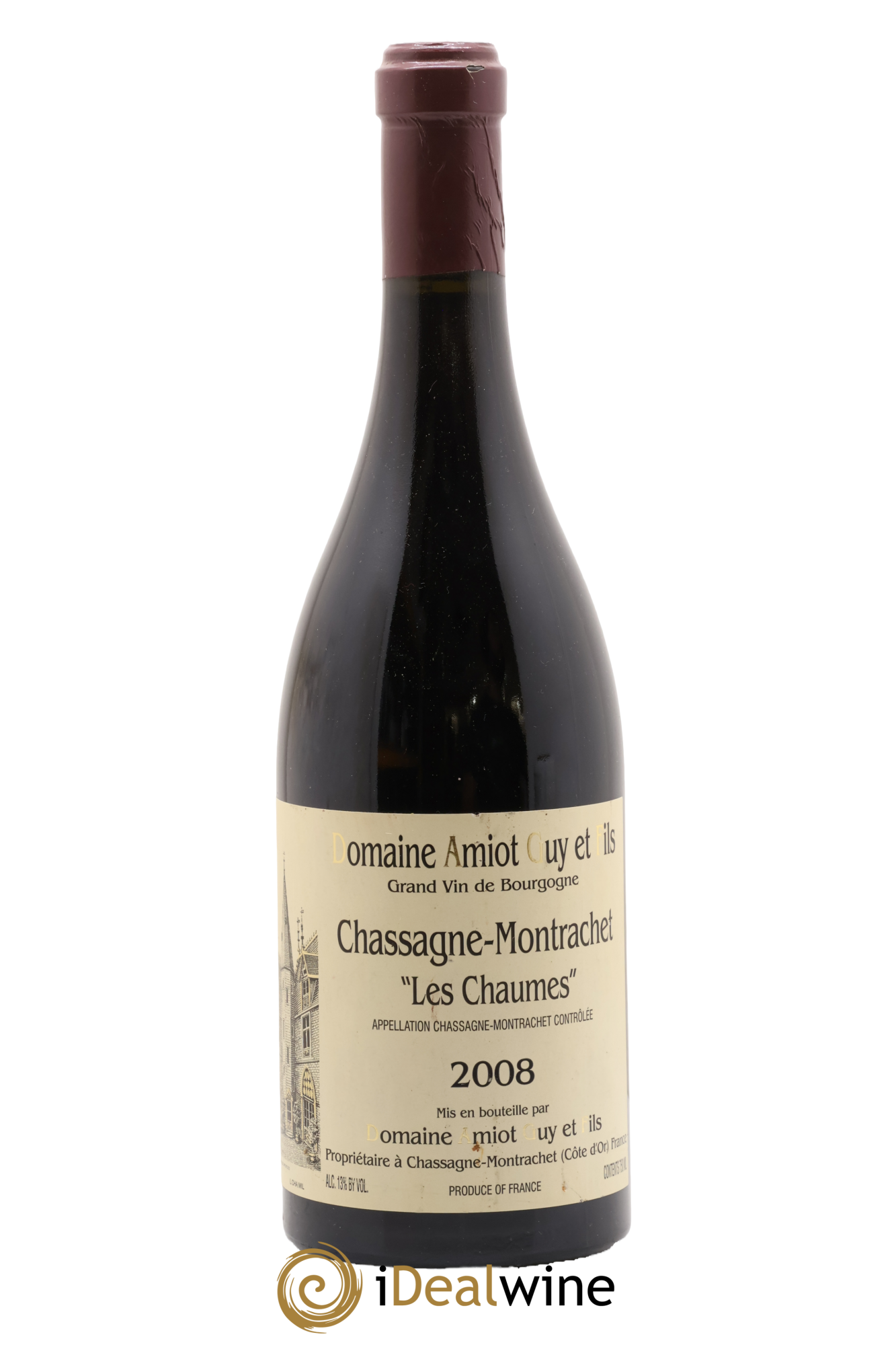 Chassagne-Montrachet Les Chaumes Guy Amiot & Fils 2008 - Lot de 1 bouteille - 0