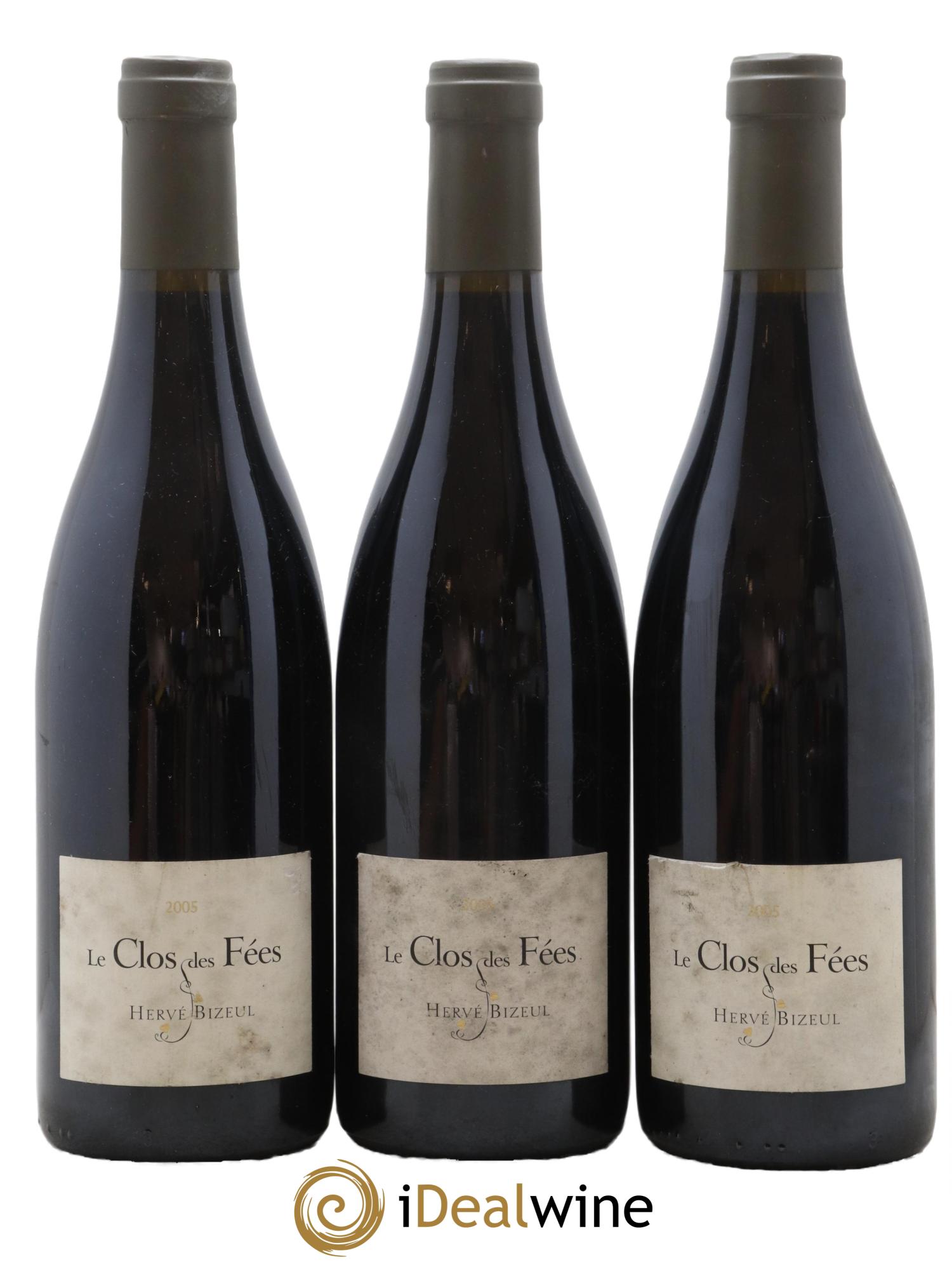Côtes du Roussillon Villages Clos des Fées Hervé Bizeul 2005 - Lot de 3 bouteilles - 0