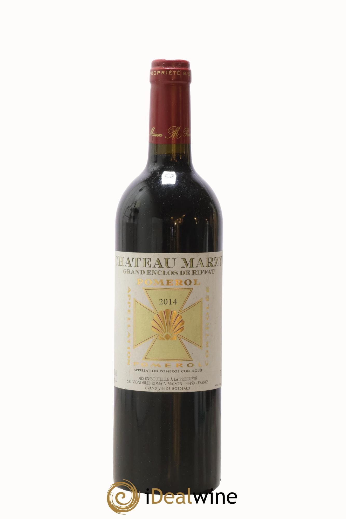 Pomerol Château Marzy Grand Enclos de Riffat 2014 - Lot of 1 bottle - 0