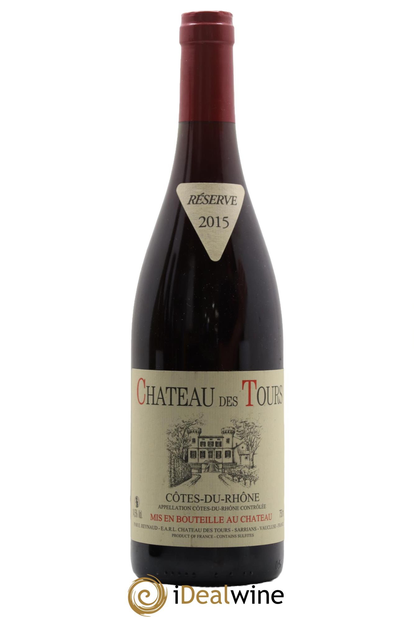 Côtes-du-Rhône Château des Tours Emmanuel Reynaud 2015 - Lot de 1 bouteille - 0