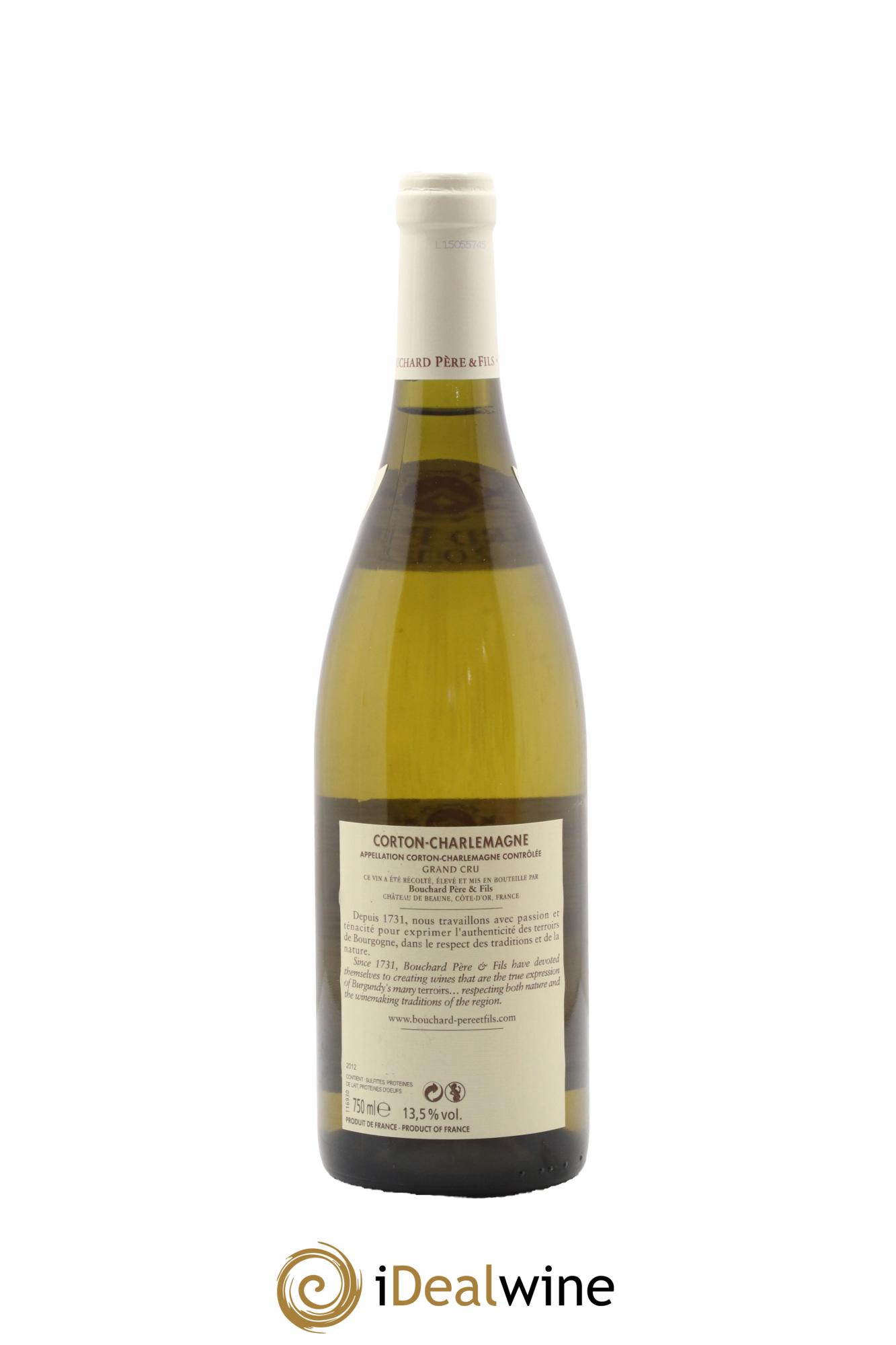 Corton-Charlemagne Grand Cru Bouchard Père & Fils 2012 - Lot de 1 bouteille - 1